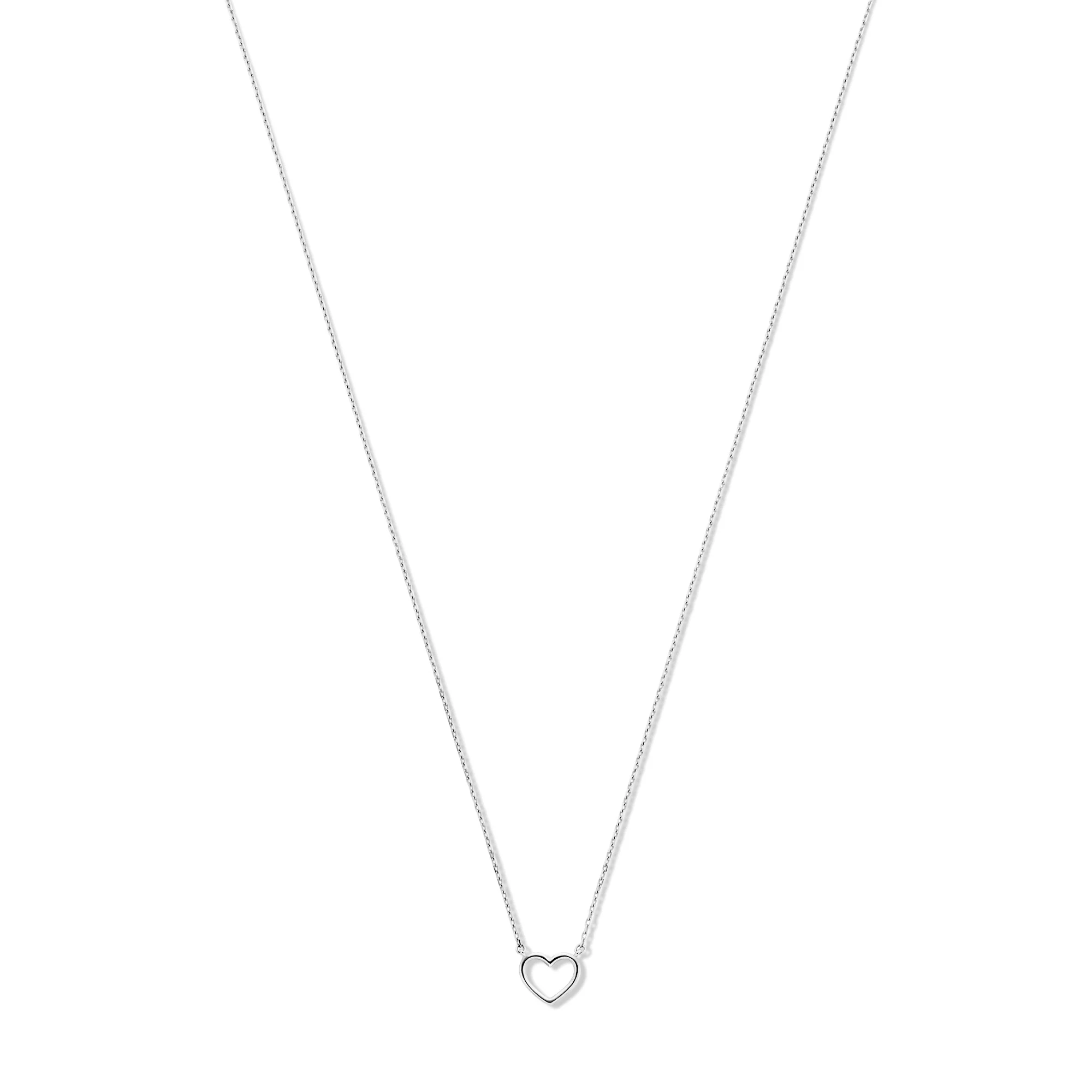 Saint Germain Amore 14 karat white gold necklace with heart - Image 5