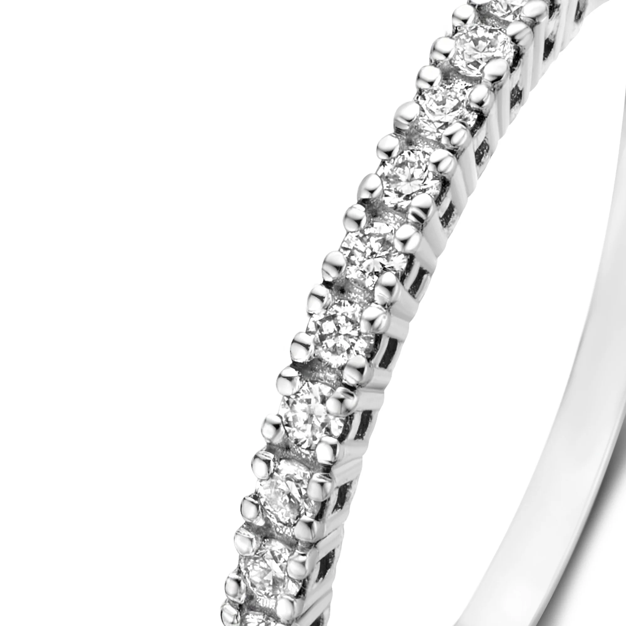 De la Paix Madeline 14 karat white gold ring with diamond 0.14 carat - Image 6