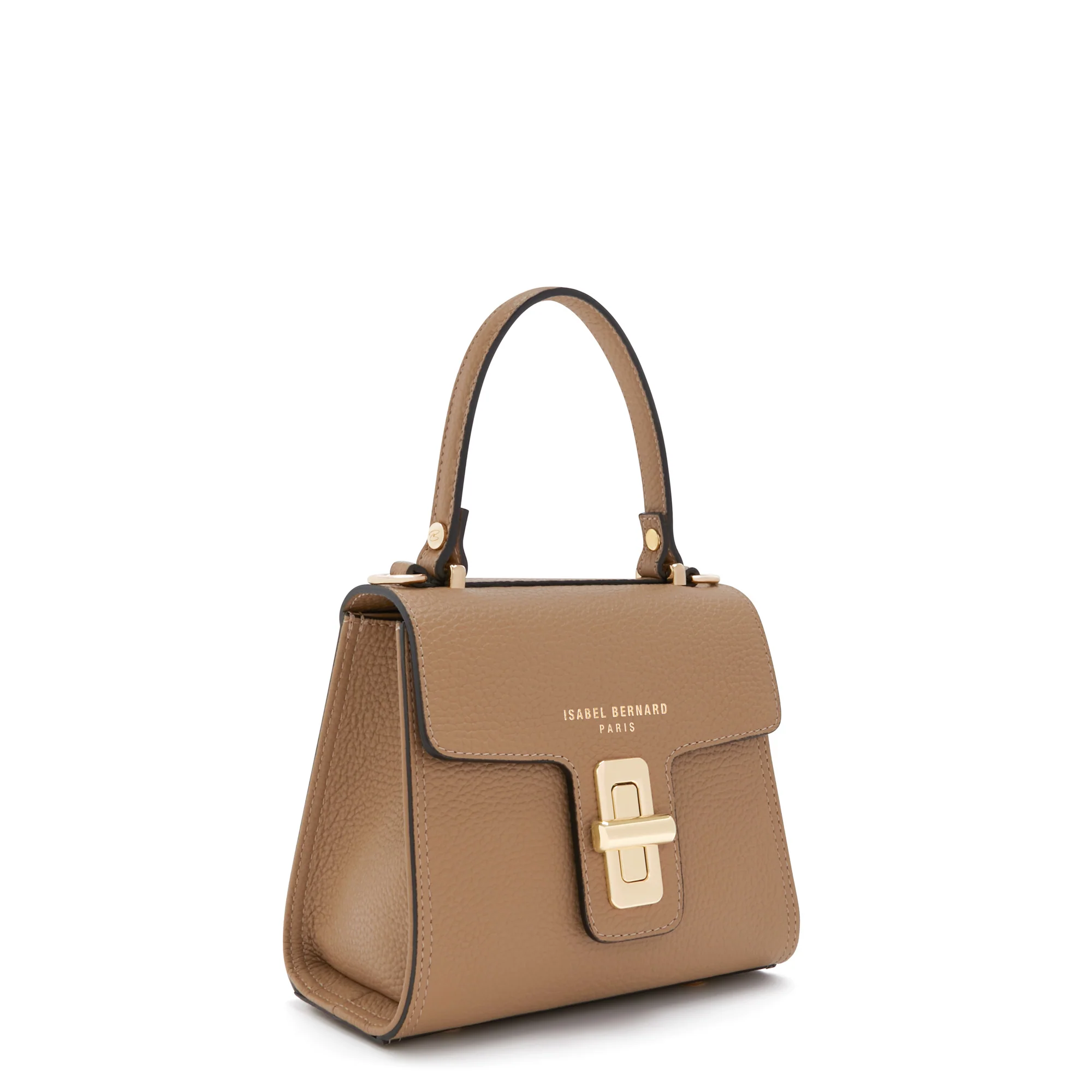 Femme Forte Simone Mini beige leather handbag calfskin leather - Image 4
