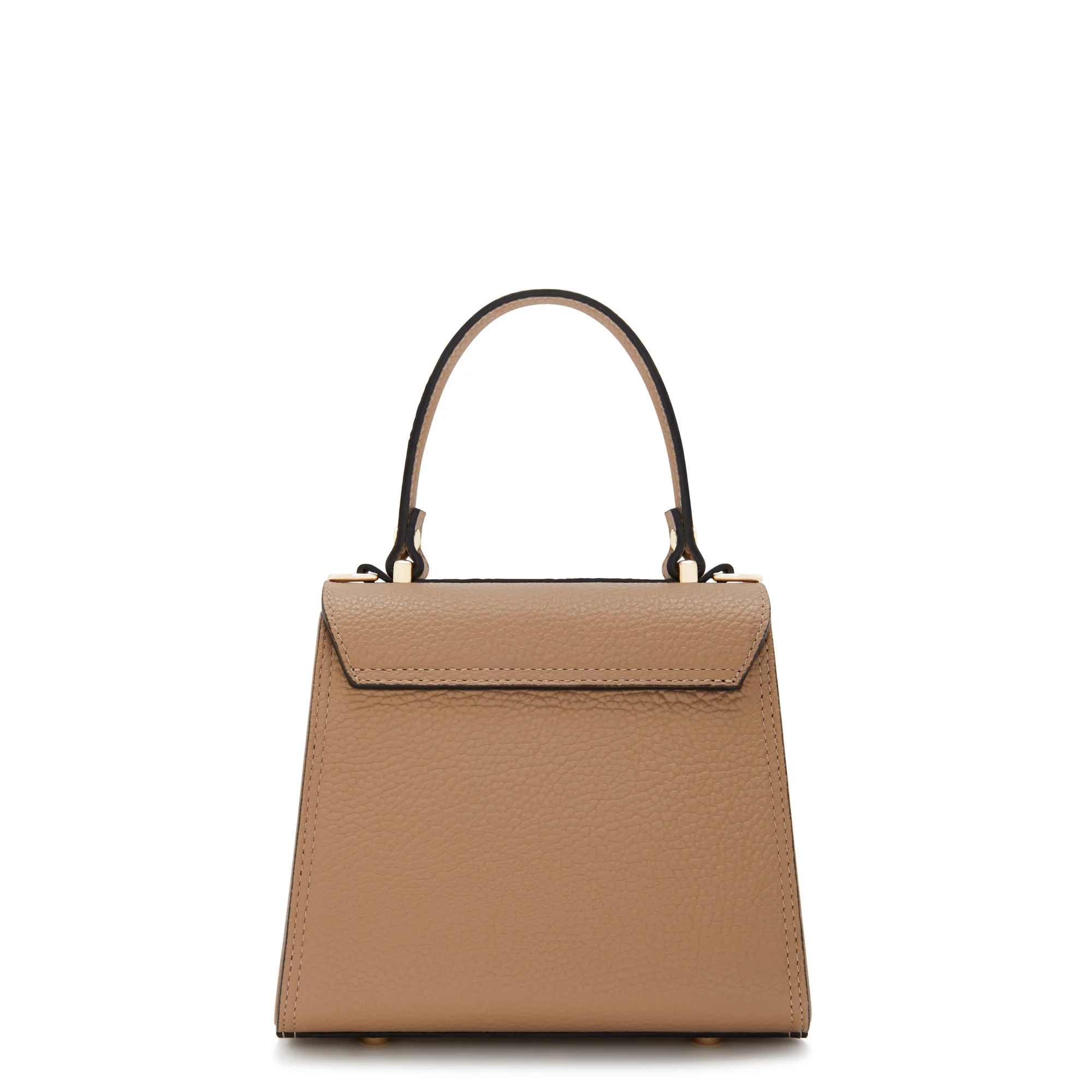 Femme Forte Simone Mini beige leather handbag calfskin leather - Image 6
