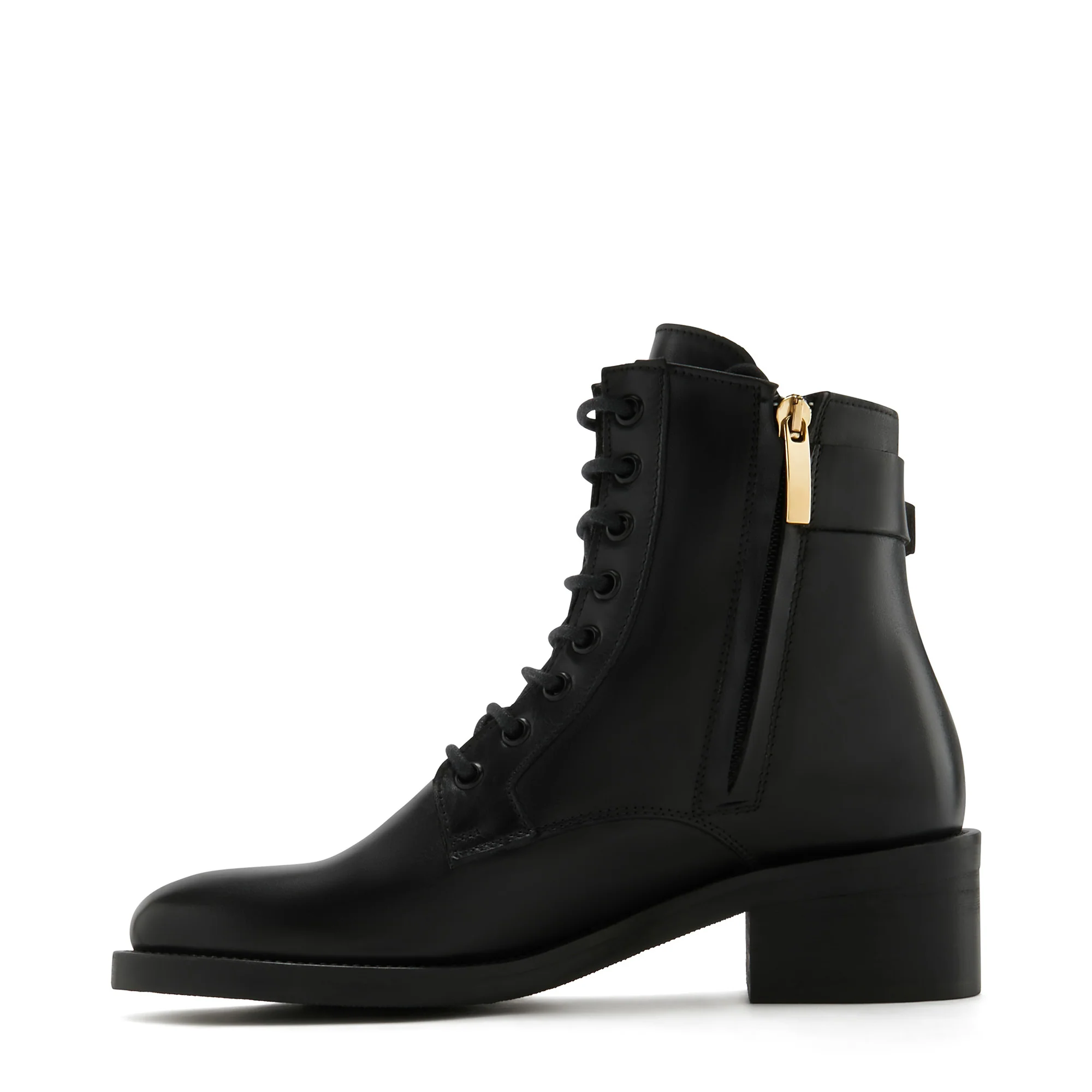 Vendôme Ellen black calfskin leather lace up boots - Image 6
