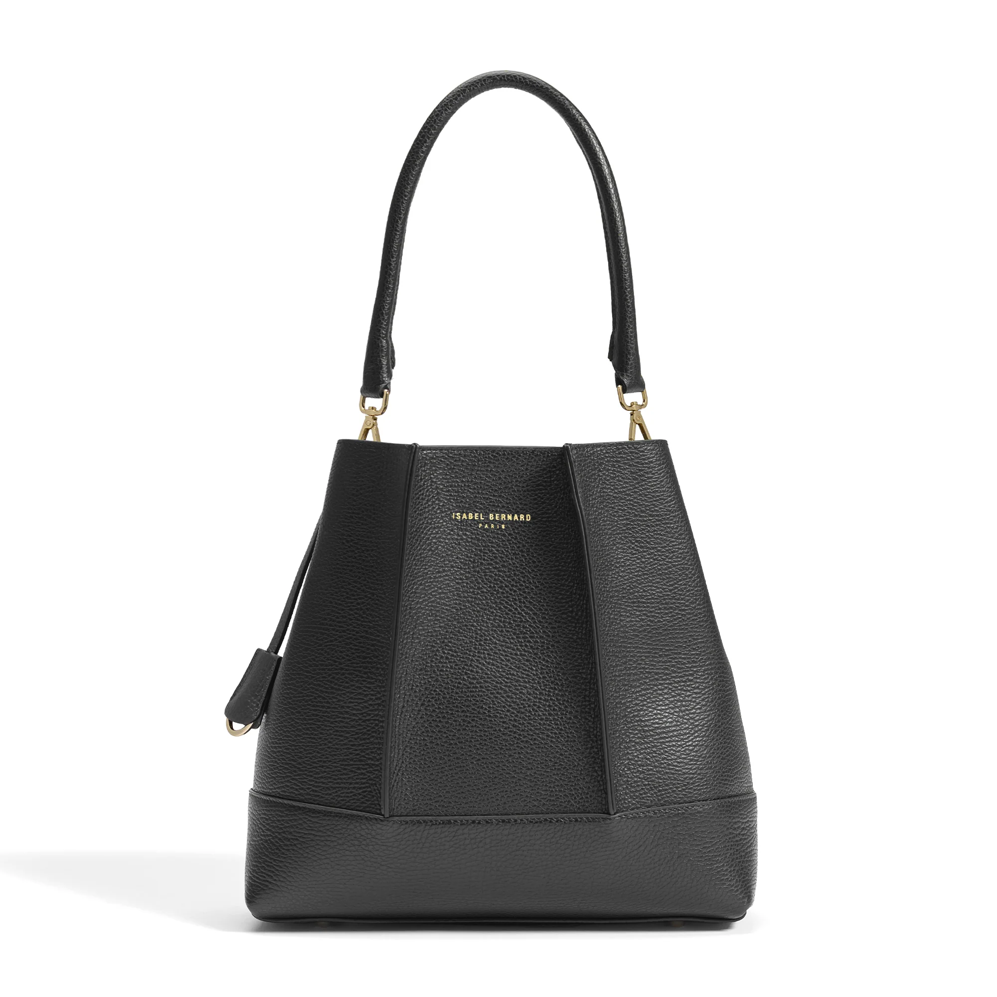 Femme Forte Macie black calfskin leather shoulder bag