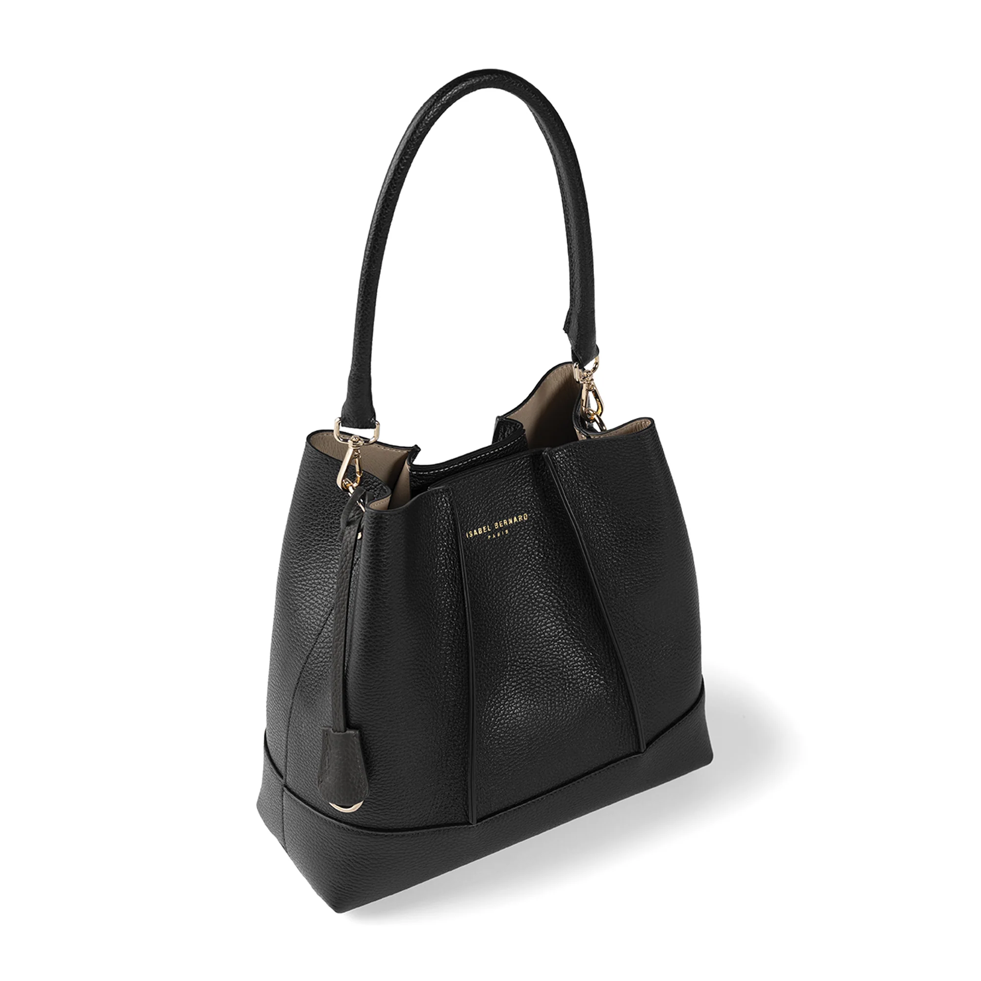 Femme Forte Macie black calfskin leather shoulder bag - Image 8