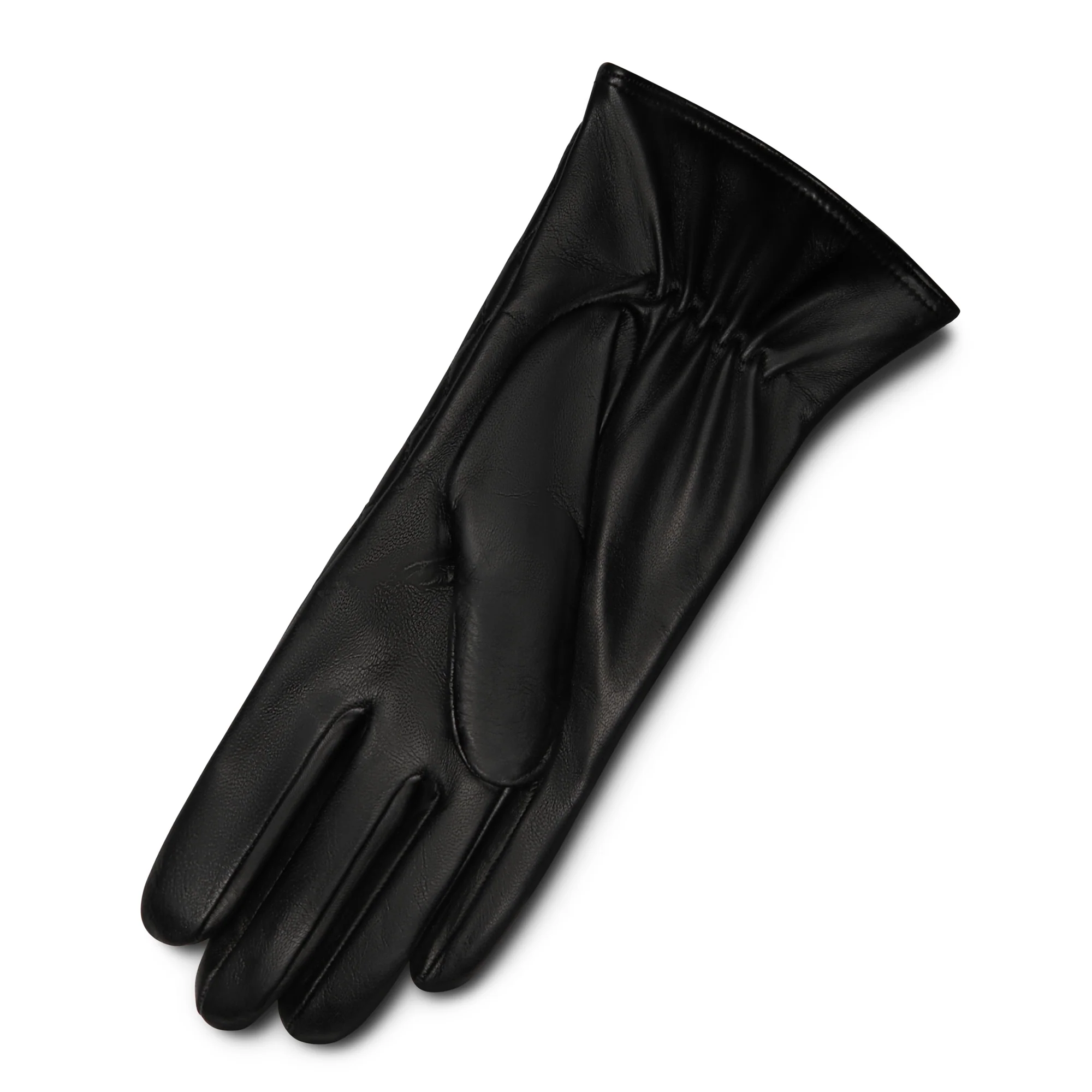 Honoré Rosette black goatskin leather gloves - Image 4