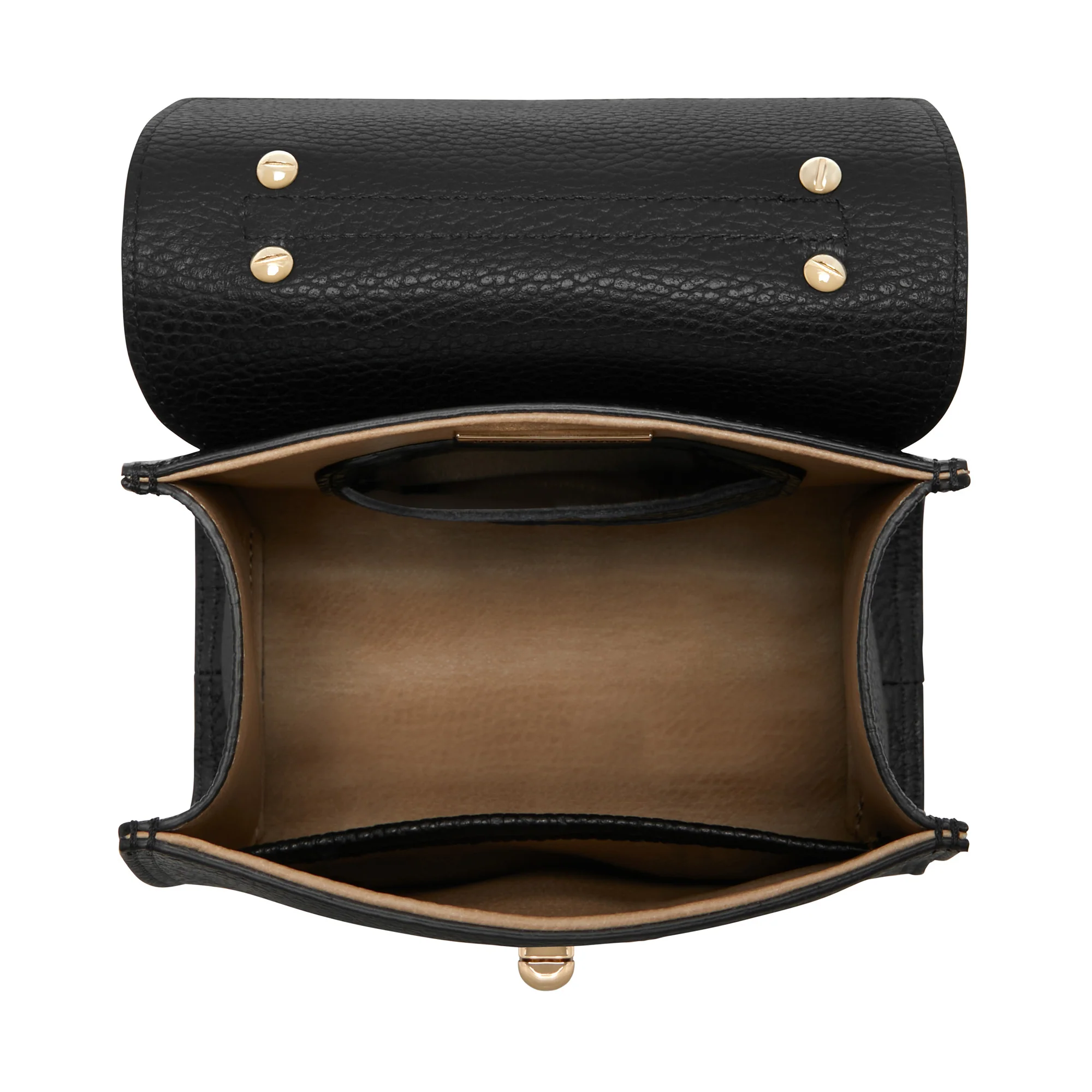 Femme Forte Simone Mini black leather handbag calfskin leather - Image 7