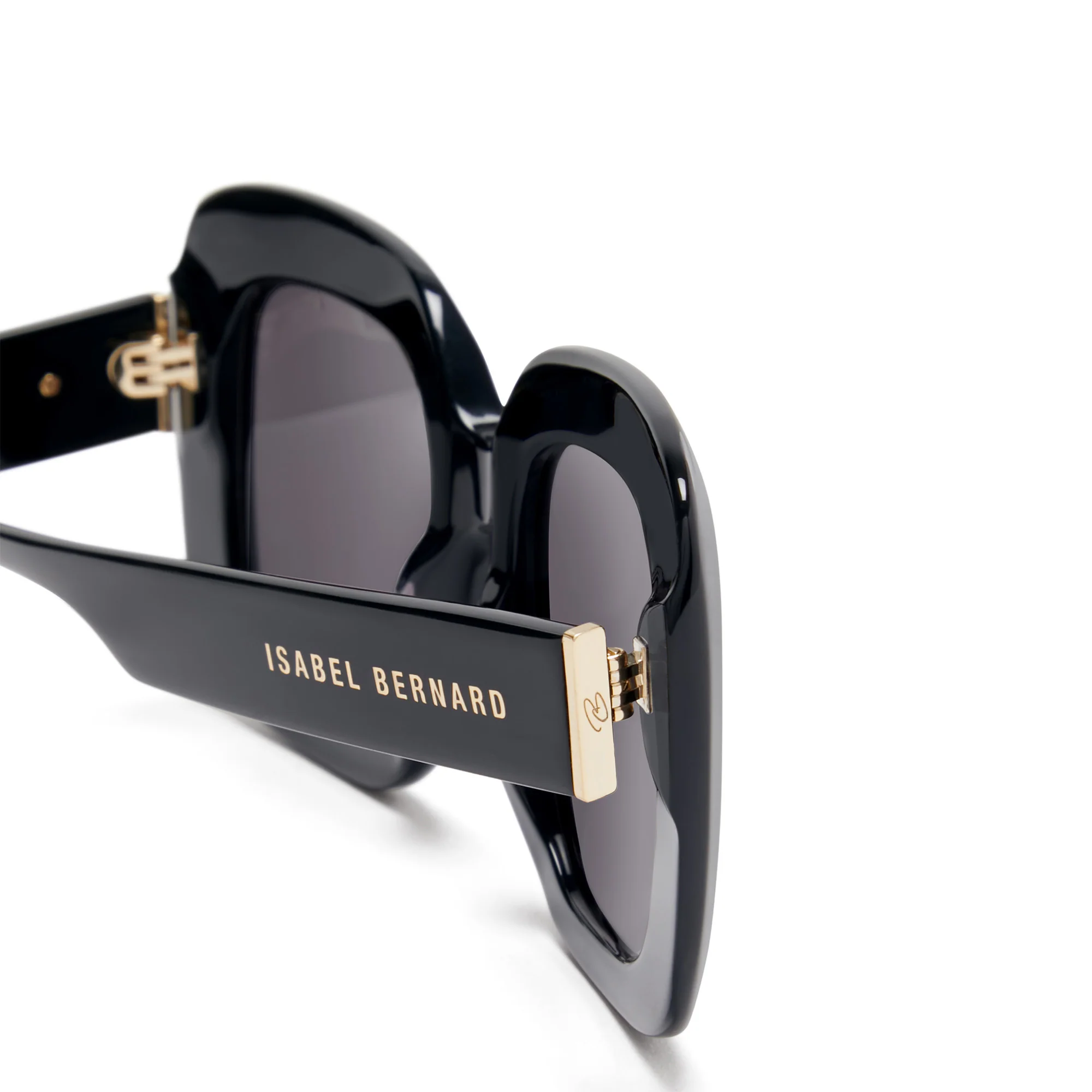 La Villette Rive black square sunglasses with black lenses - Image 7