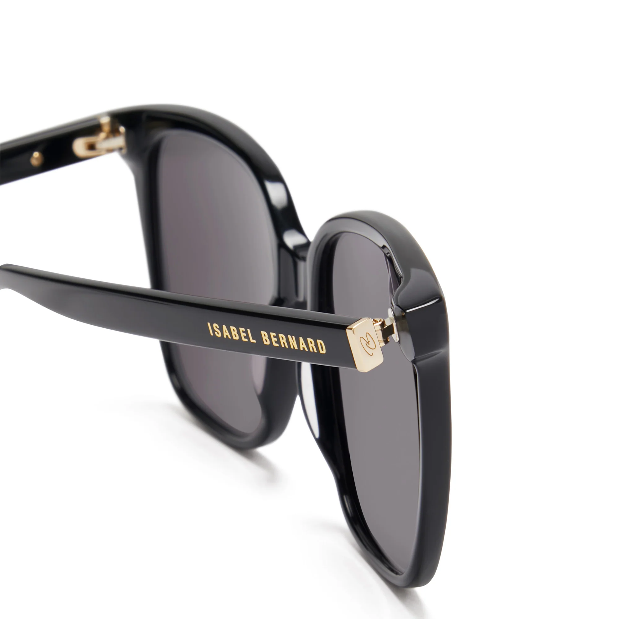 La Villette Raison black square sunglasses with black lenses - Image 7