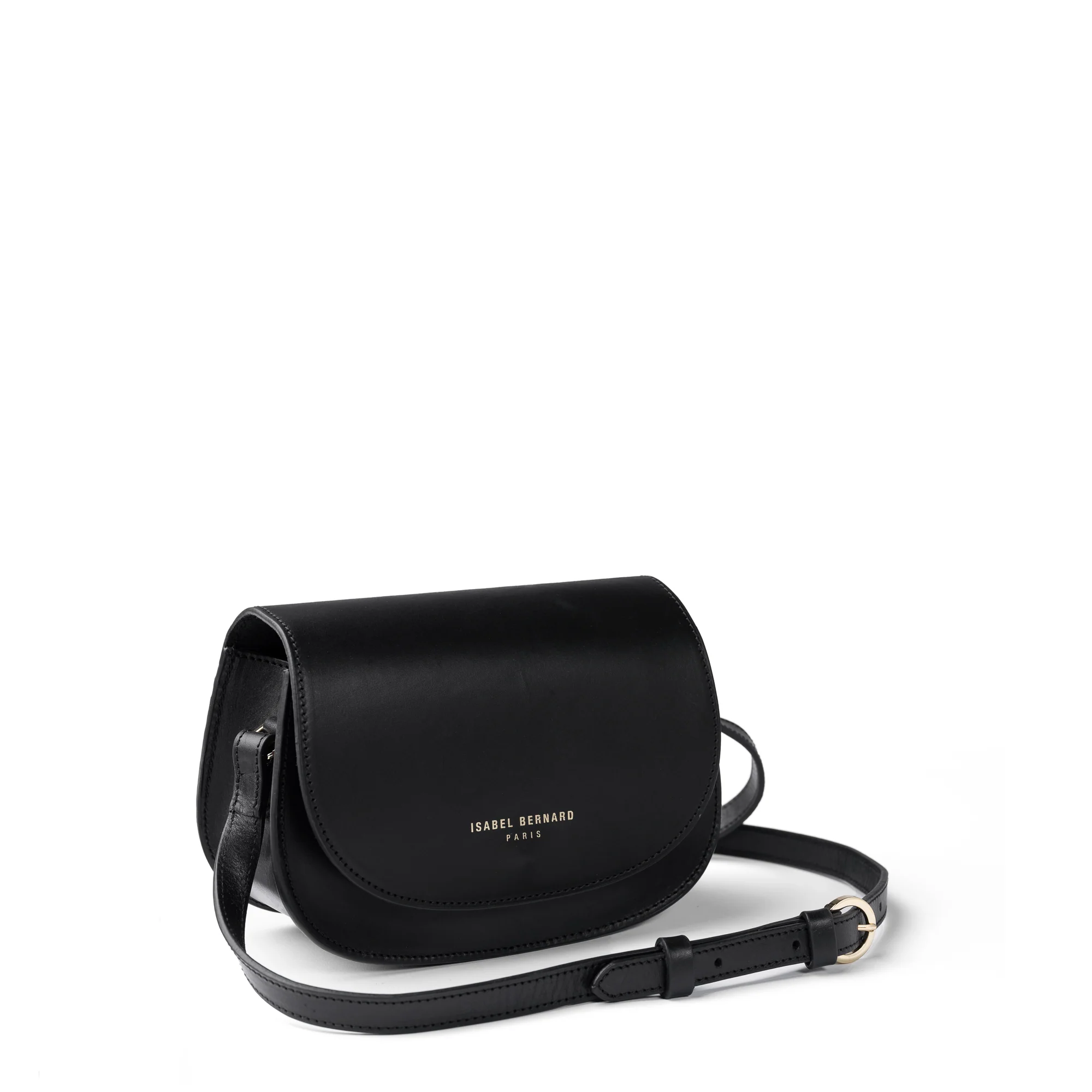 Montmartre Manon black vegetable tanned leather crossbody bag - Image 9