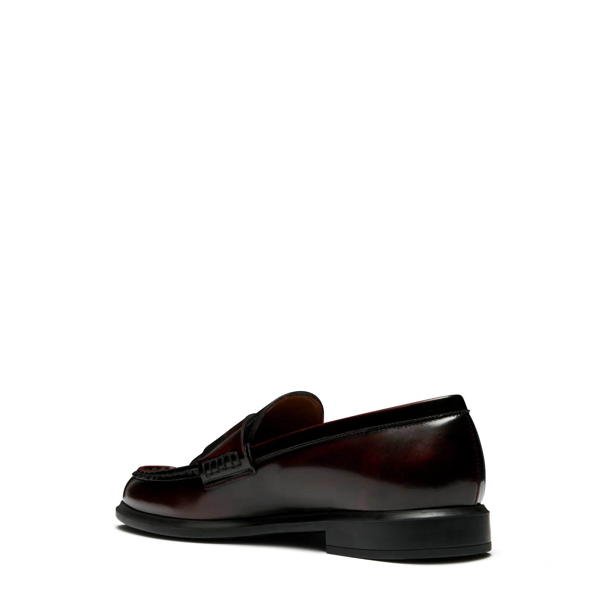 Vendôme Blandine bordeaux red spazzolato leather loafers - Image 5