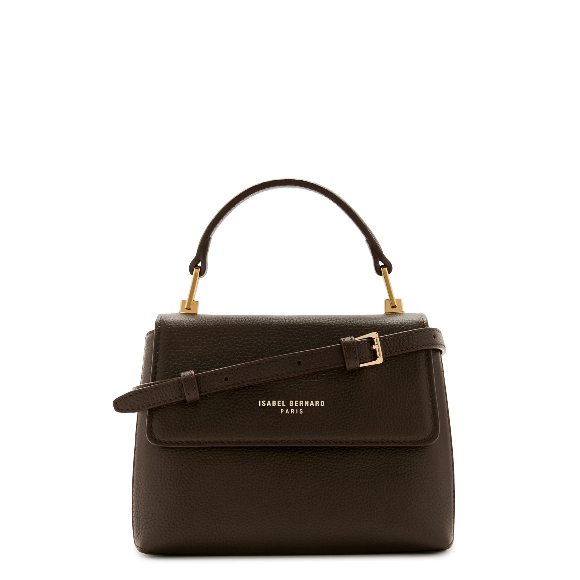 Femme Forte Heline brown calfskin leather handbag