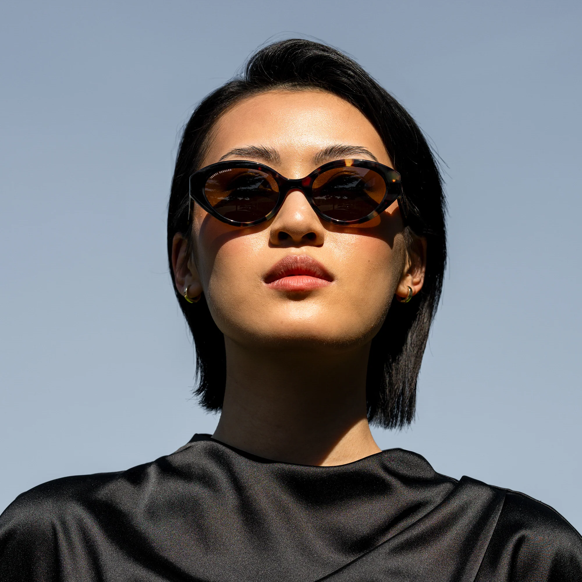 La Villette Rosaire brown tortoise oval sunglasses with brown lenses - Image 3