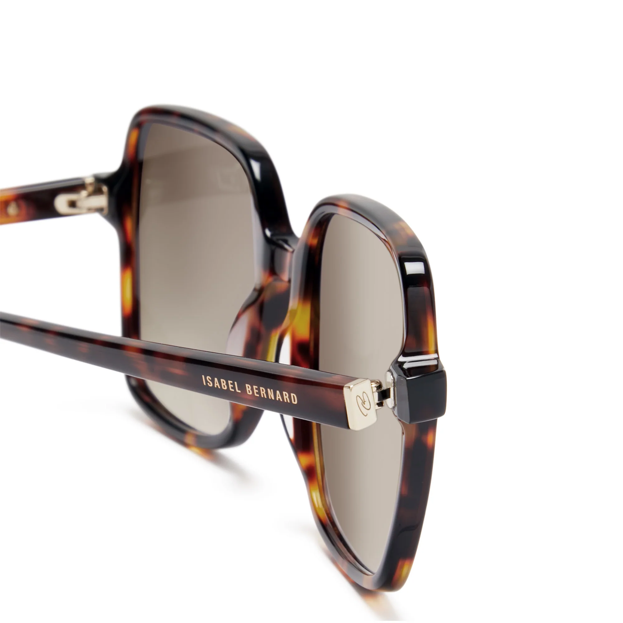 La Villette Rene brown tortoise square sunglasses with brown lenses - Image 7
