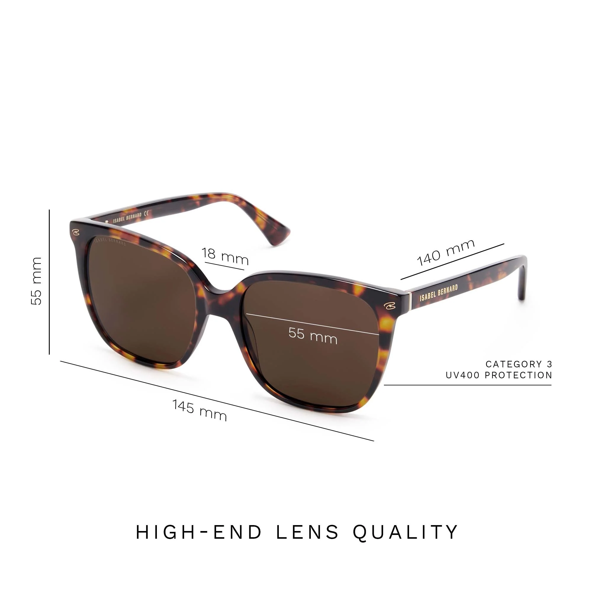 La Villette Raison brown tortoise square sunglasses with brown lenses - Image 8
