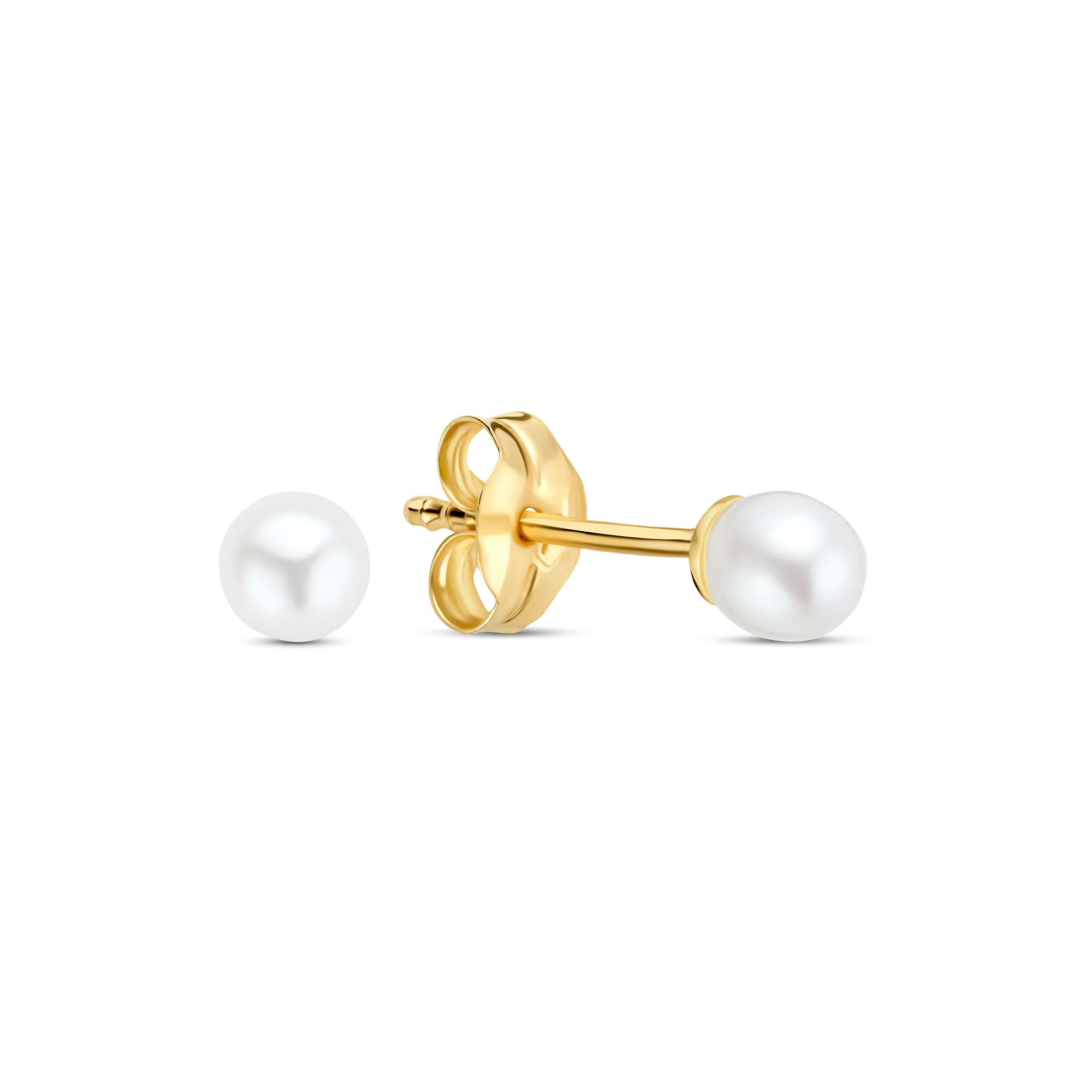 Cadeau d'Isabel 14 karat gold earrings set with pearls - Image 4