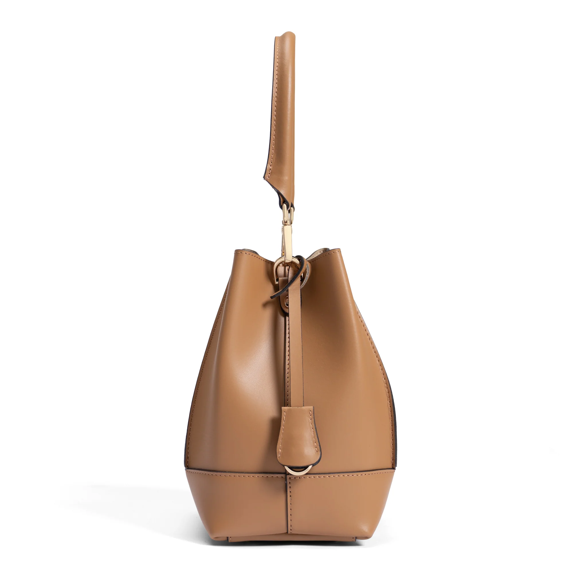 Femme Forte Minette camel calfskin leather handbag - Image 4