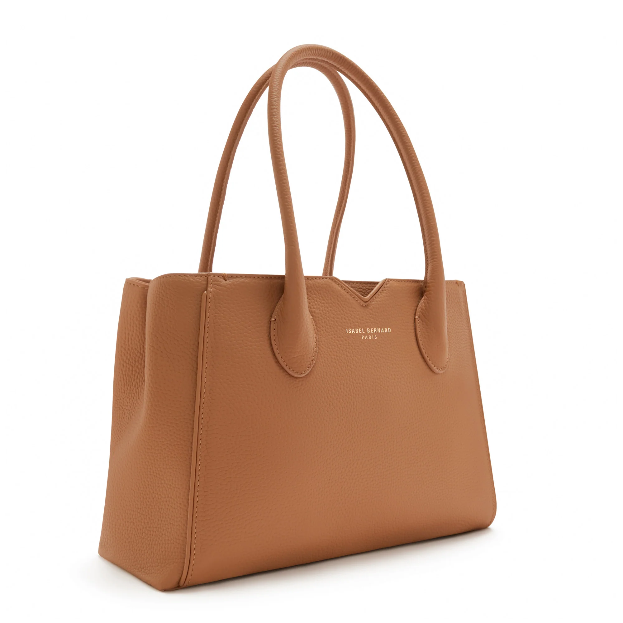 Honoré Cloe Midi camel calfskin leather handbag - Image 4