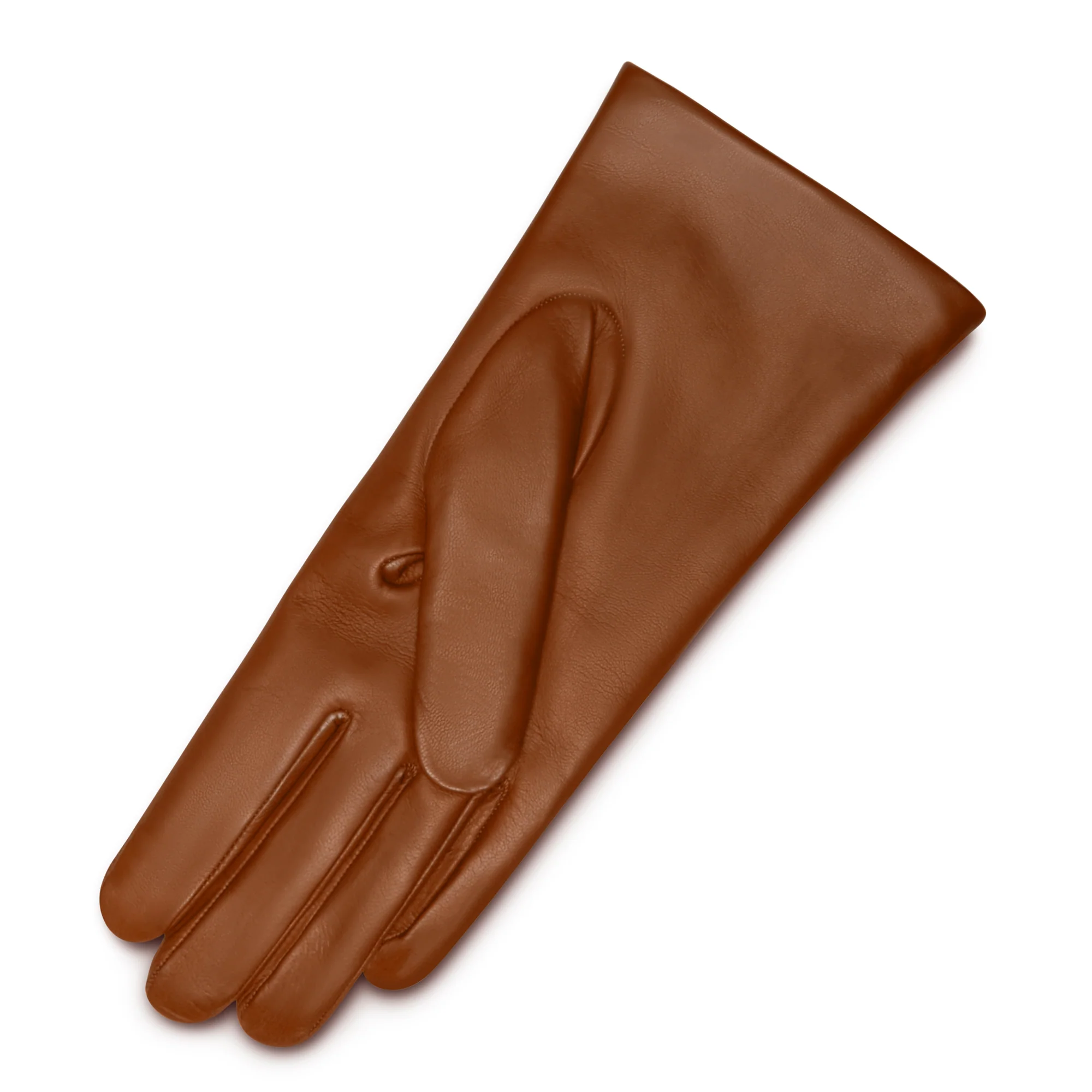 Honoré Eleanor cognac goatskin leather gloves - Image 4