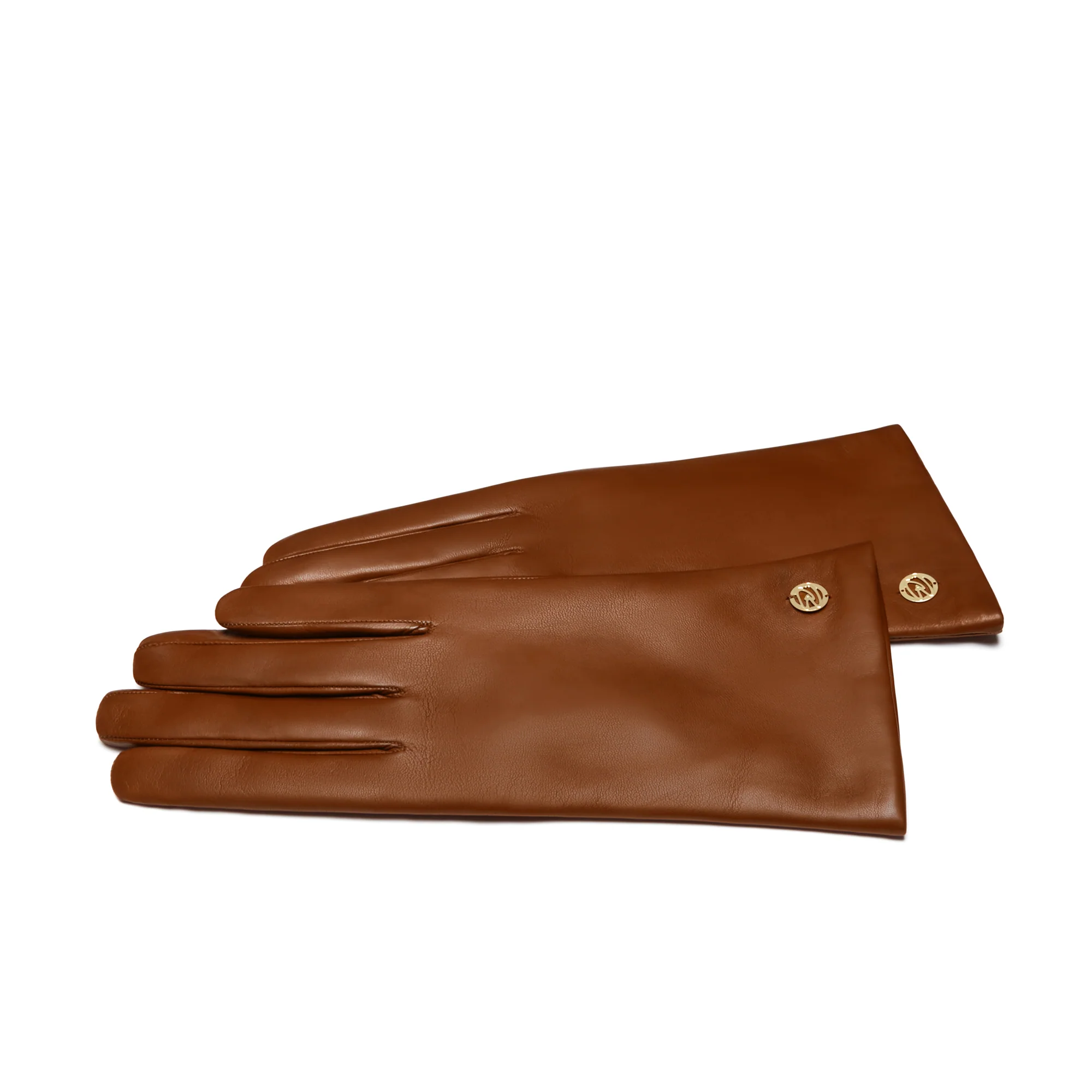 Honoré Eleanor cognac goatskin leather gloves - Image 5