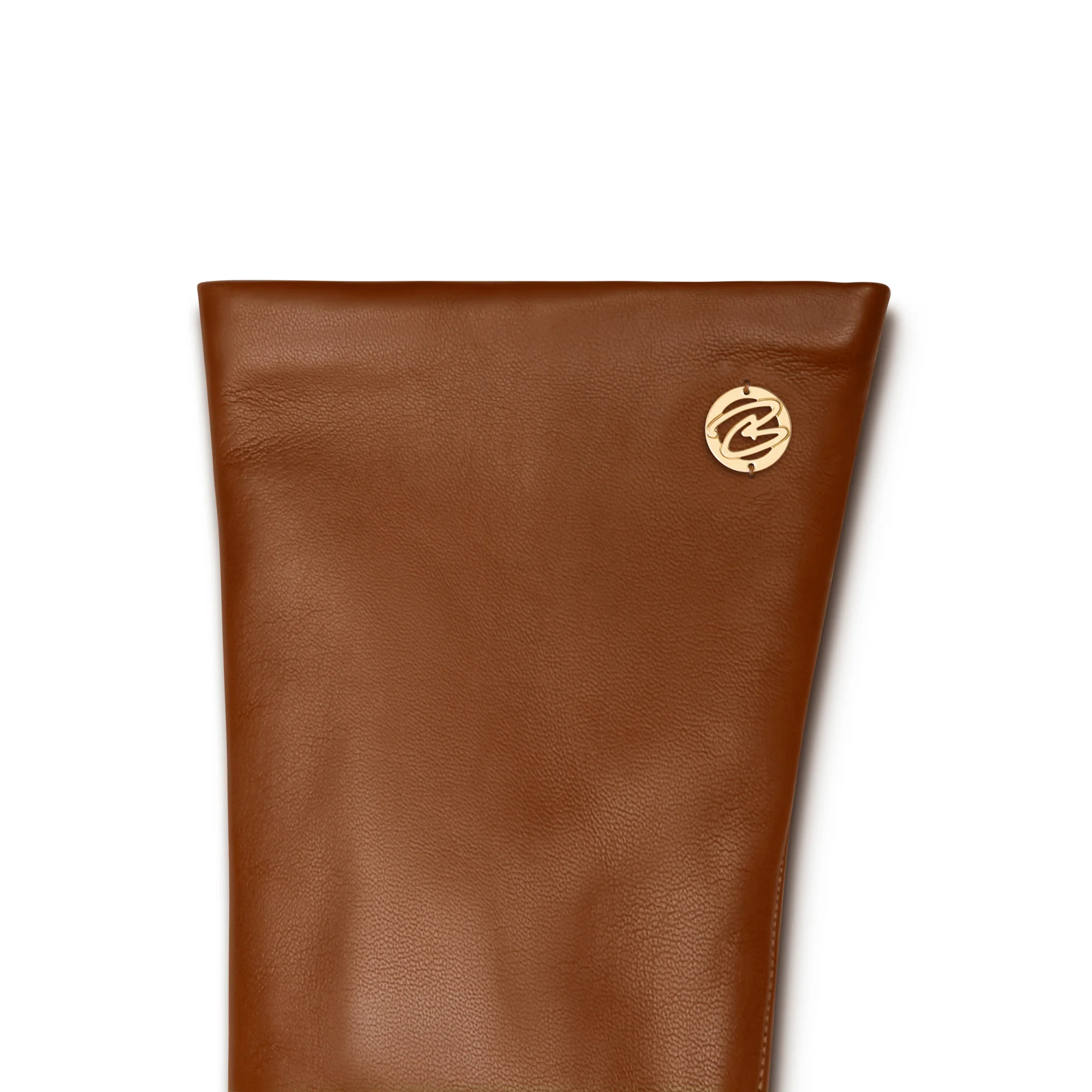 Honoré Eleanor cognac goatskin leather gloves - Image 6