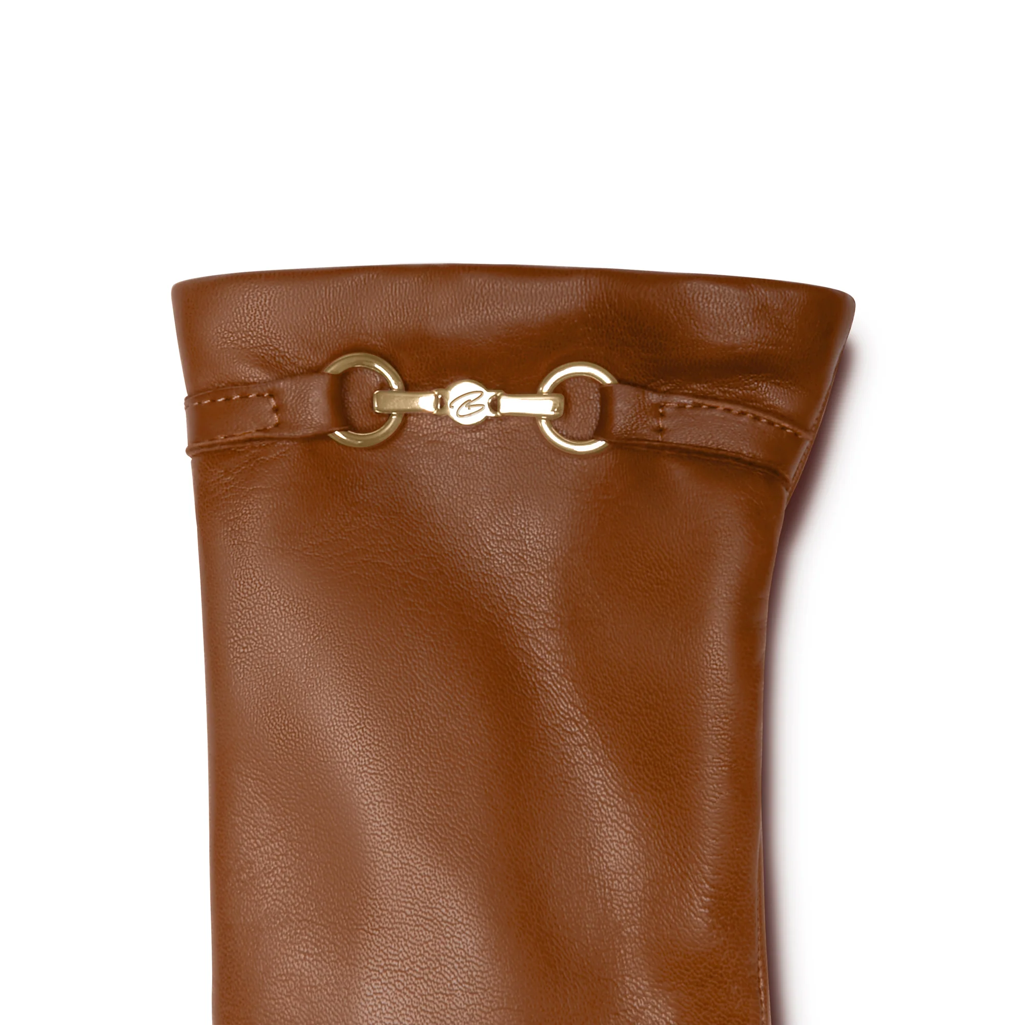 Honoré Marcelia cognac goatskin leather gloves - Image 5