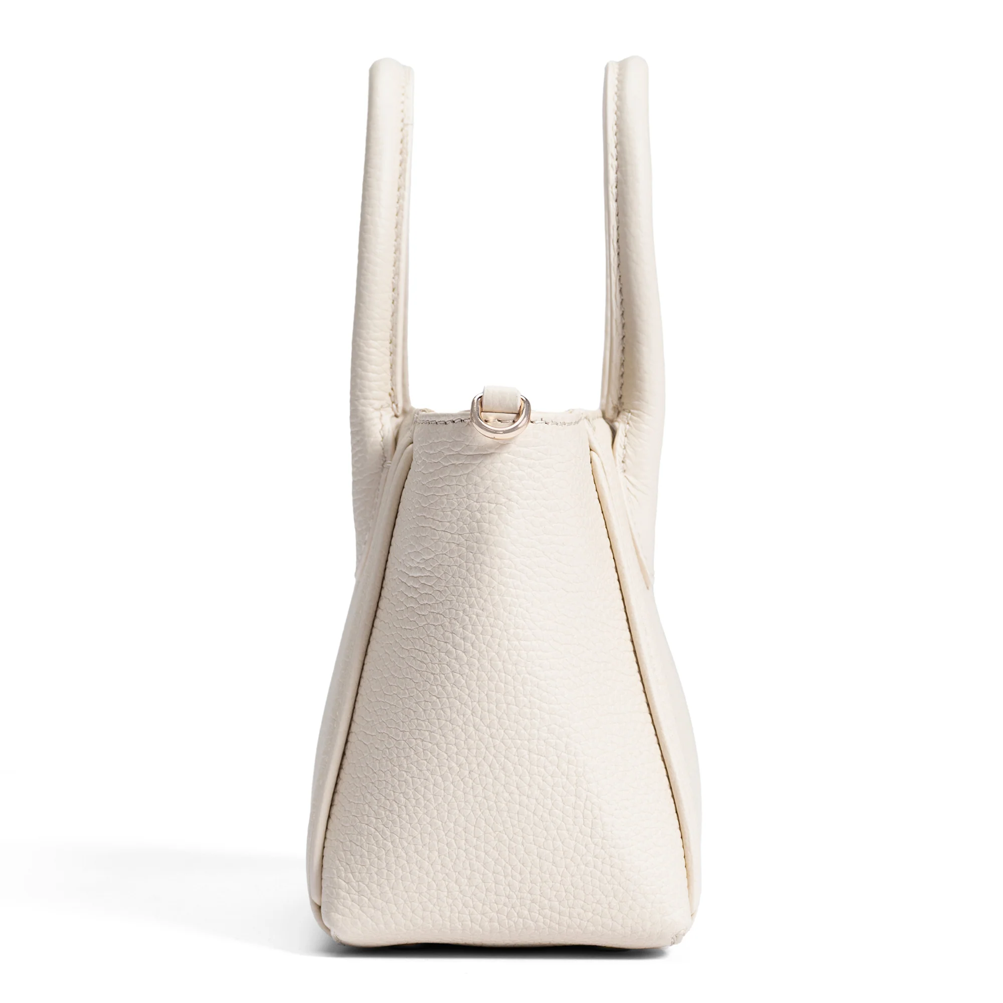 Honoré Cloe Mini cream calfskin leather handbag - Image 4