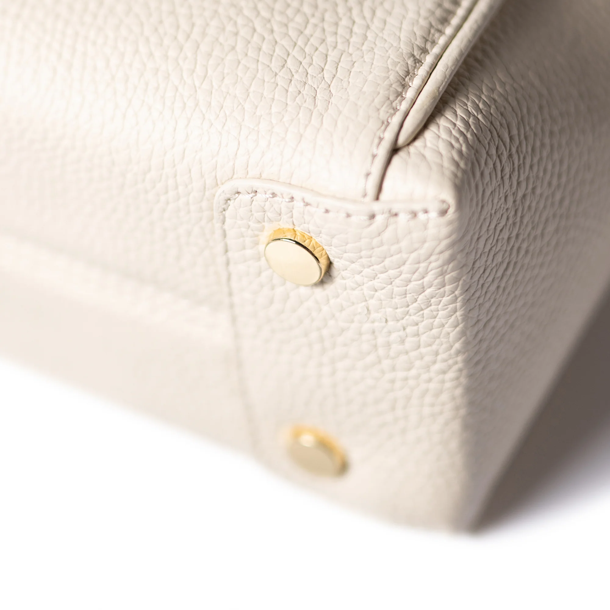 Honoré Cloe Mini cream calfskin leather handbag - Image 7
