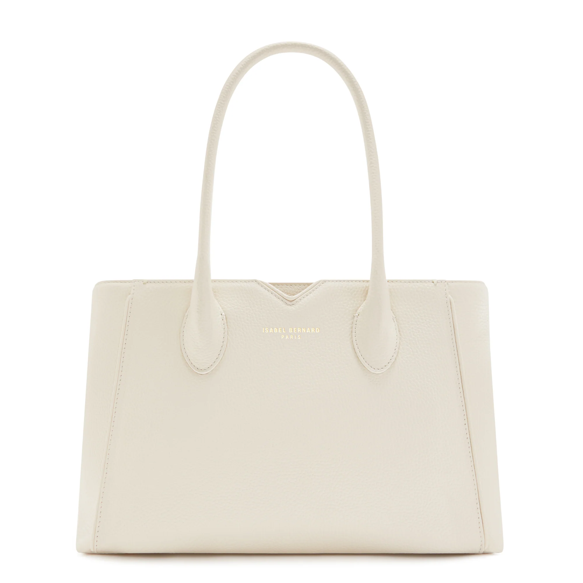 Honoré Cloe Midi cream calfskin leather handbag