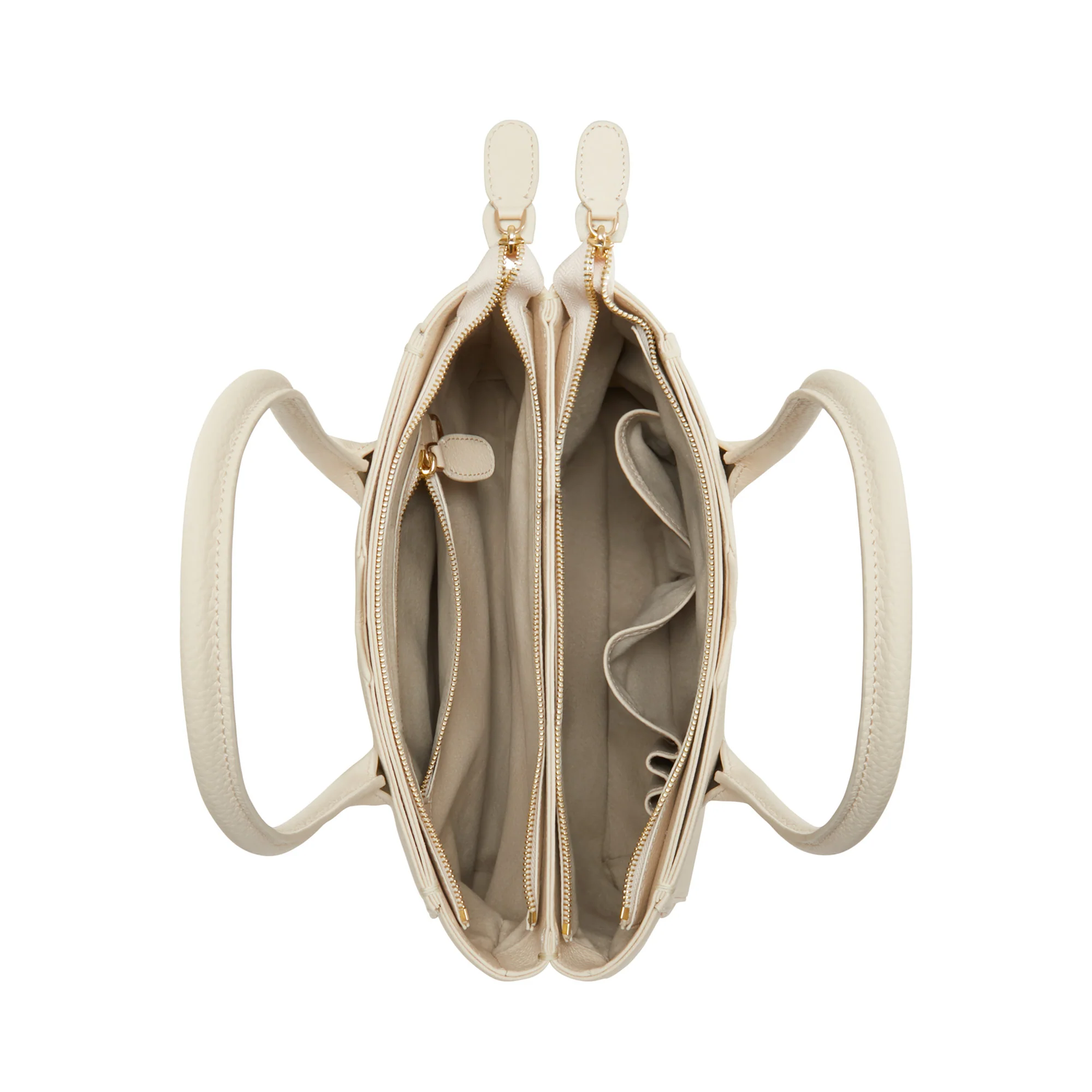 Honoré Cloe Midi cream calfskin leather handbag - Image 7
