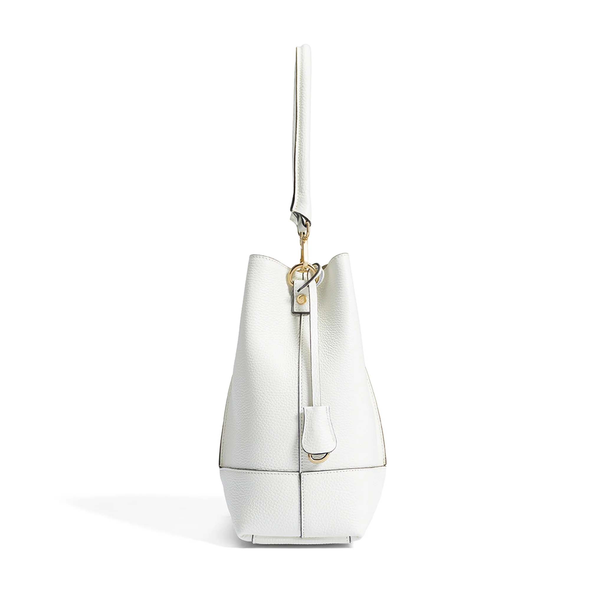 Femme Forte Macie cream calfskin leather shoulder bag - Image 4