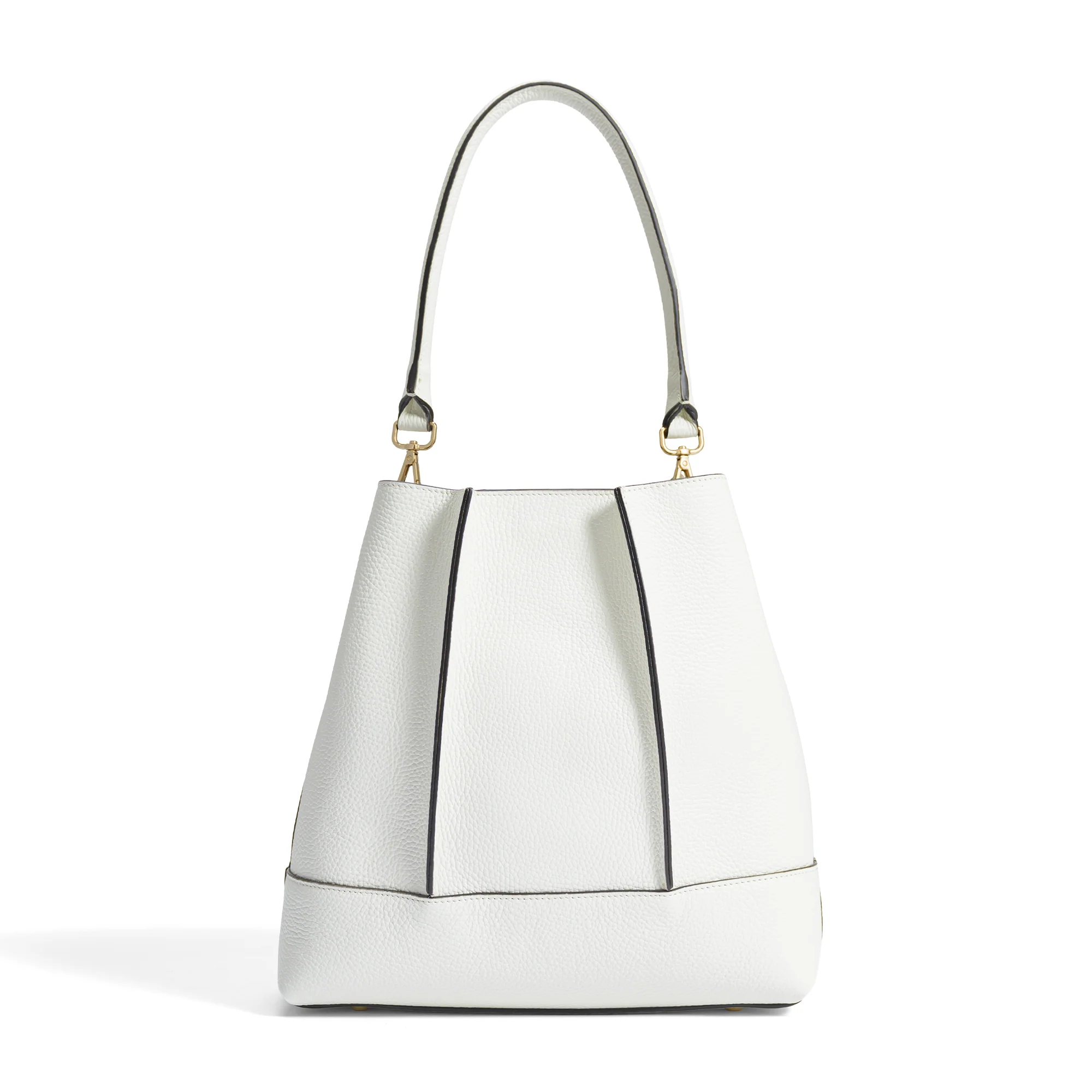 Femme Forte Macie cream calfskin leather shoulder bag - Image 5