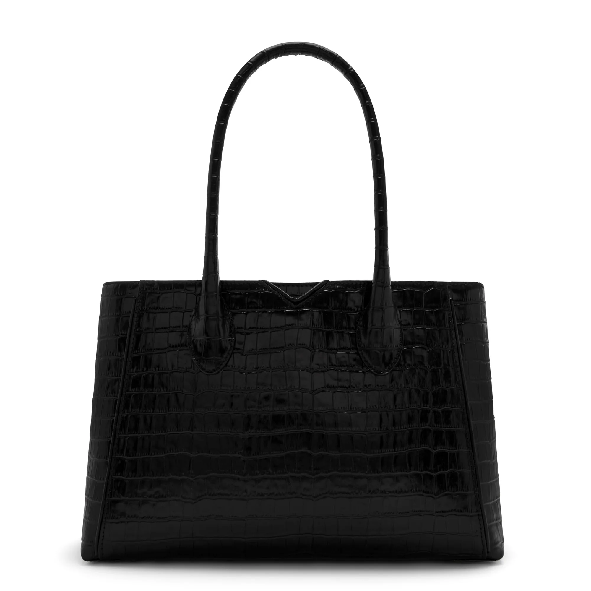 Honoré Cloe Midi croco black calfskin leather handbag - Image 6