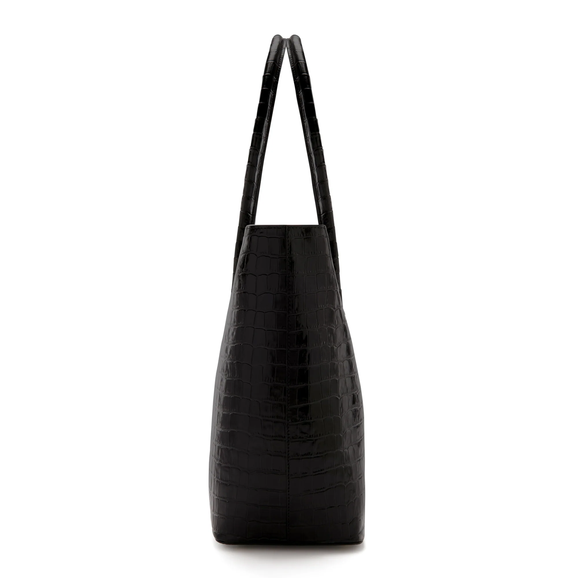 Honoré Lysanne croco black calfskin leather shopper - Image 6