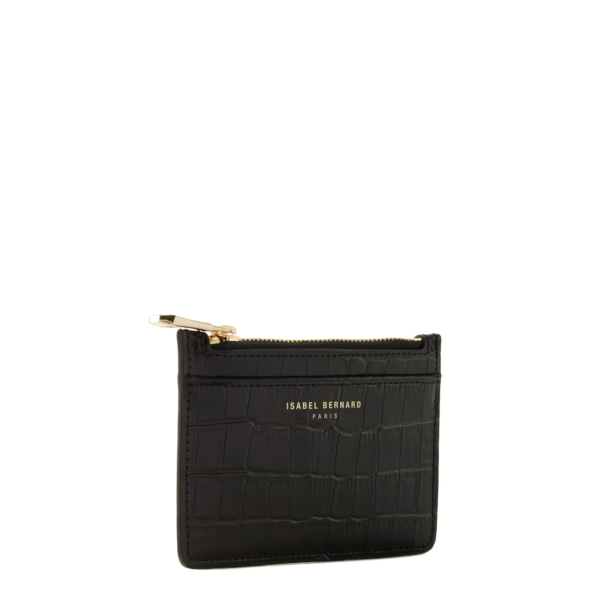 Honoré Aveline croco black calfskin leather card holder - Image 5