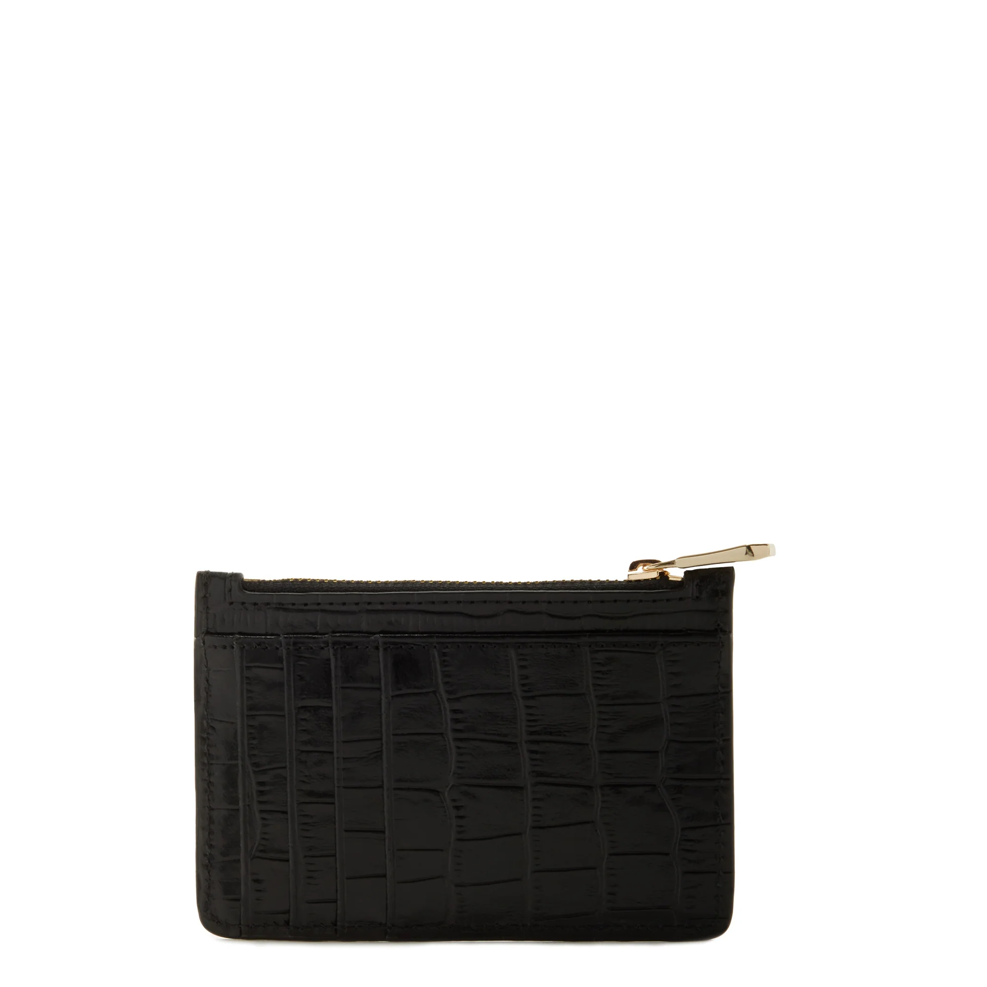 Honoré Aveline croco black calfskin leather card holder - Image 6