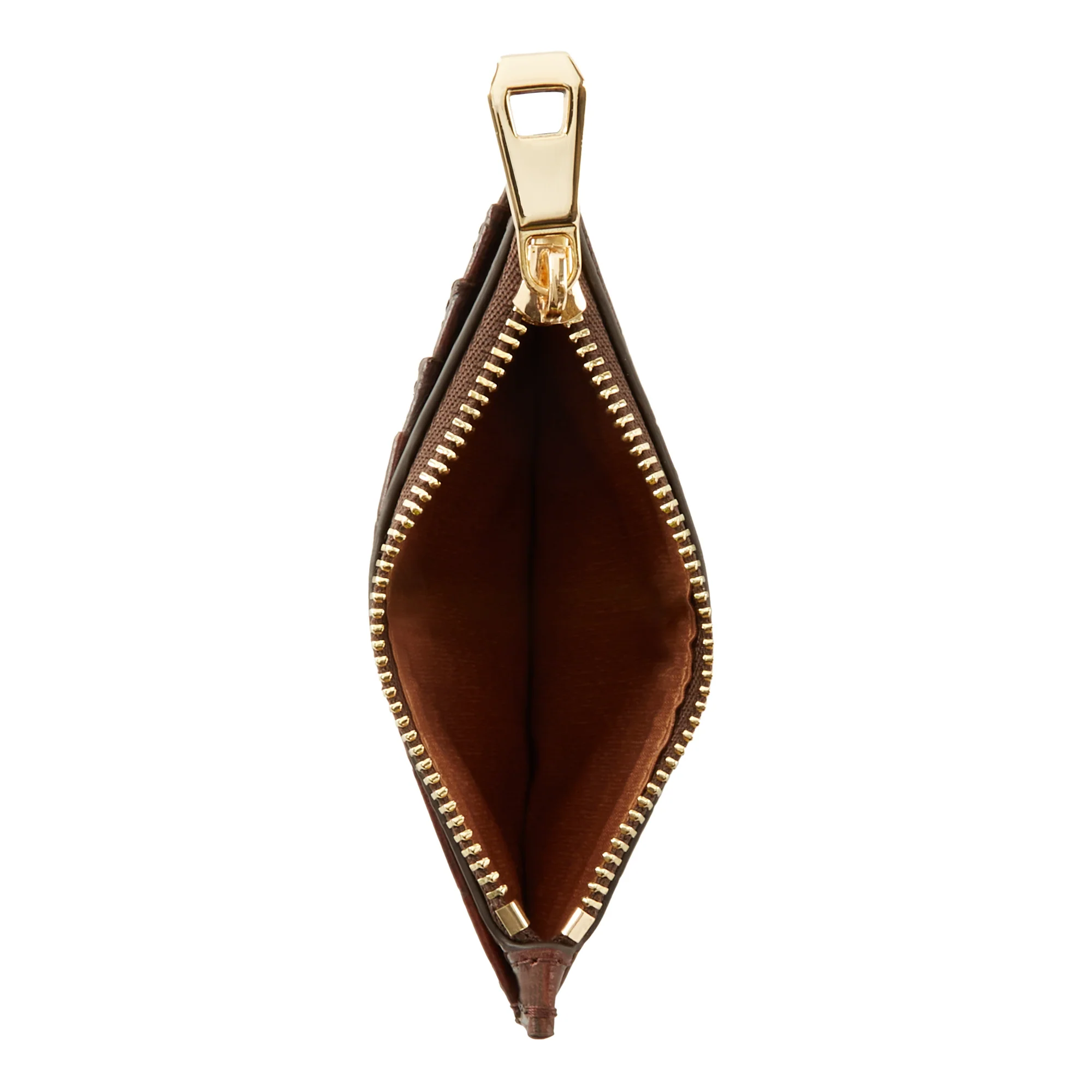 Honoré Aveline croco brown calfskin leather card holder - Image 8