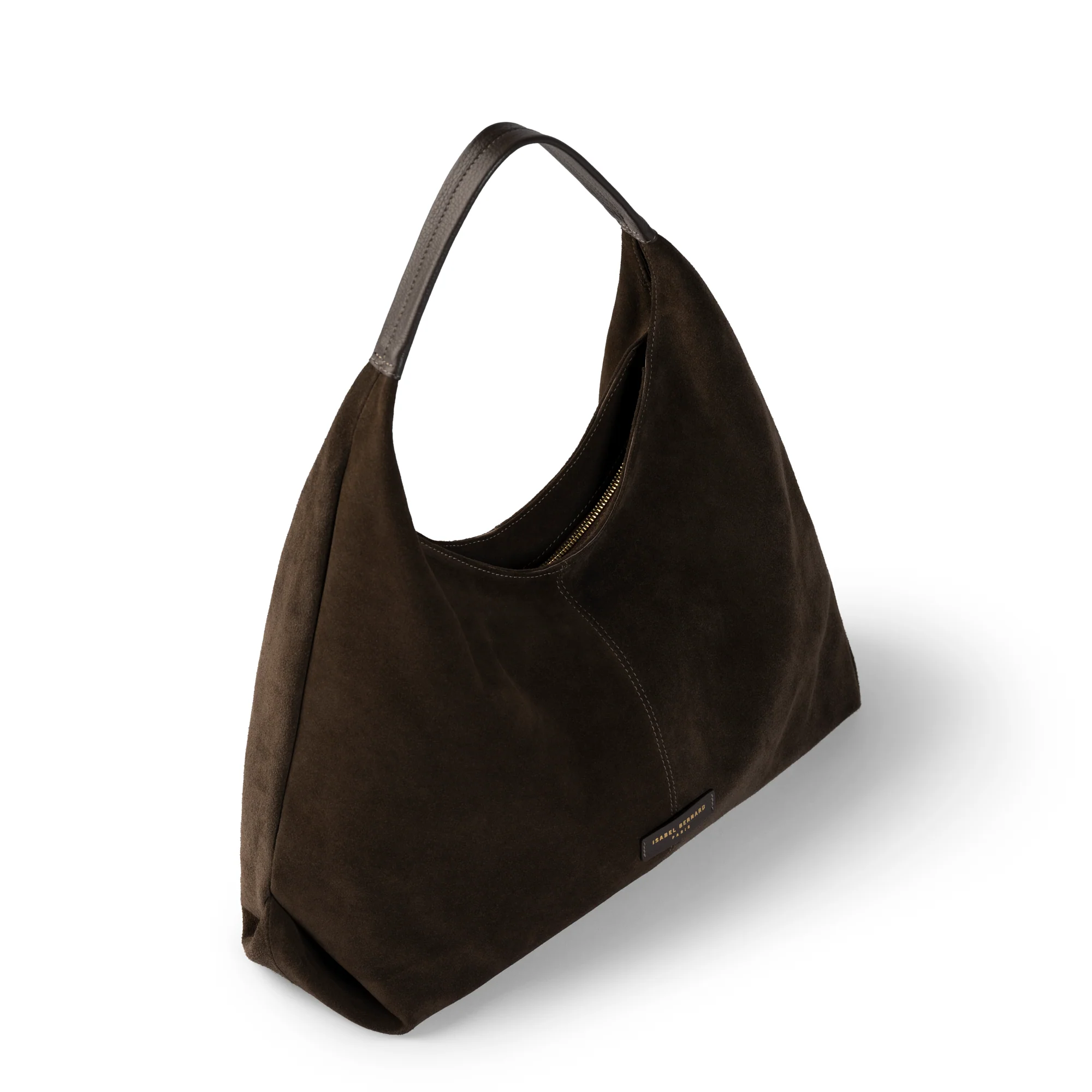 Honoré Grace dark brown suede shoulder bag - Image 8