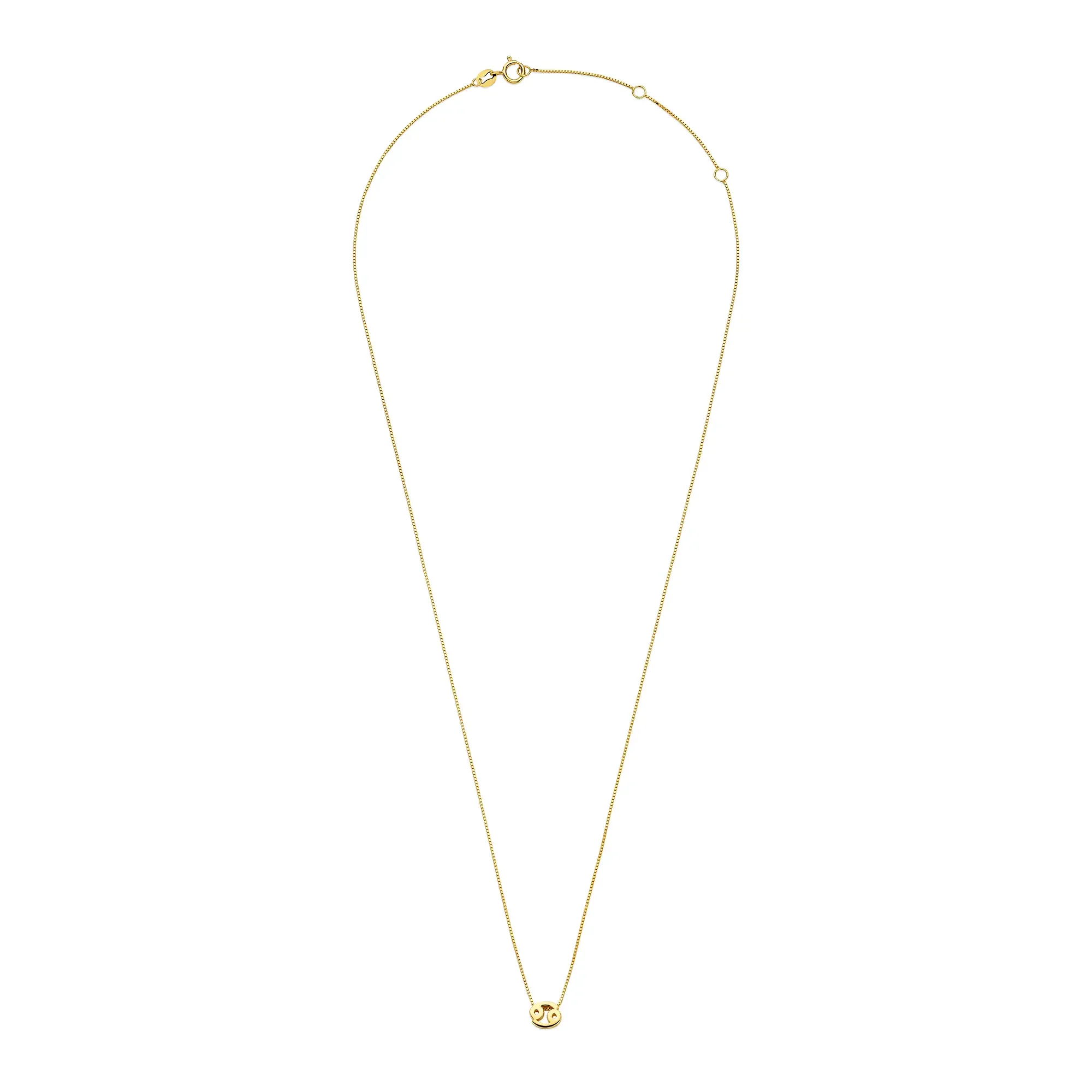 Étoiles d’Or Cancer 14 Carat Gold Venetian Necklace With Horoscope - Image 5