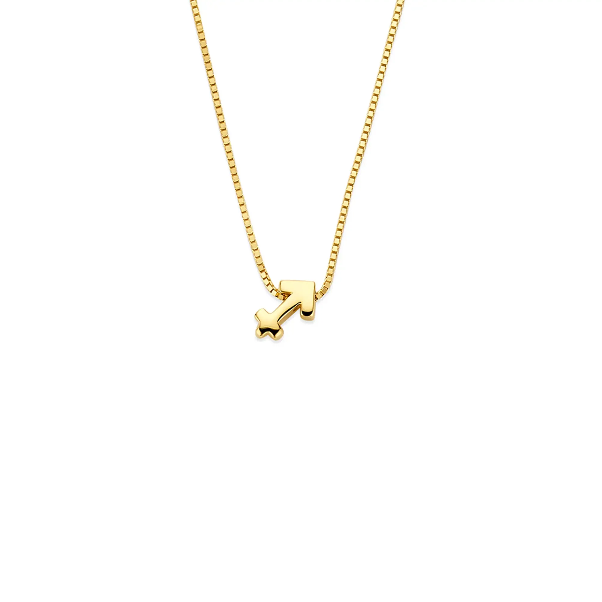 Étoiles d’Or Sagittarius 14 Carat Gold Venetian Necklace With Horoscope - Image 3
