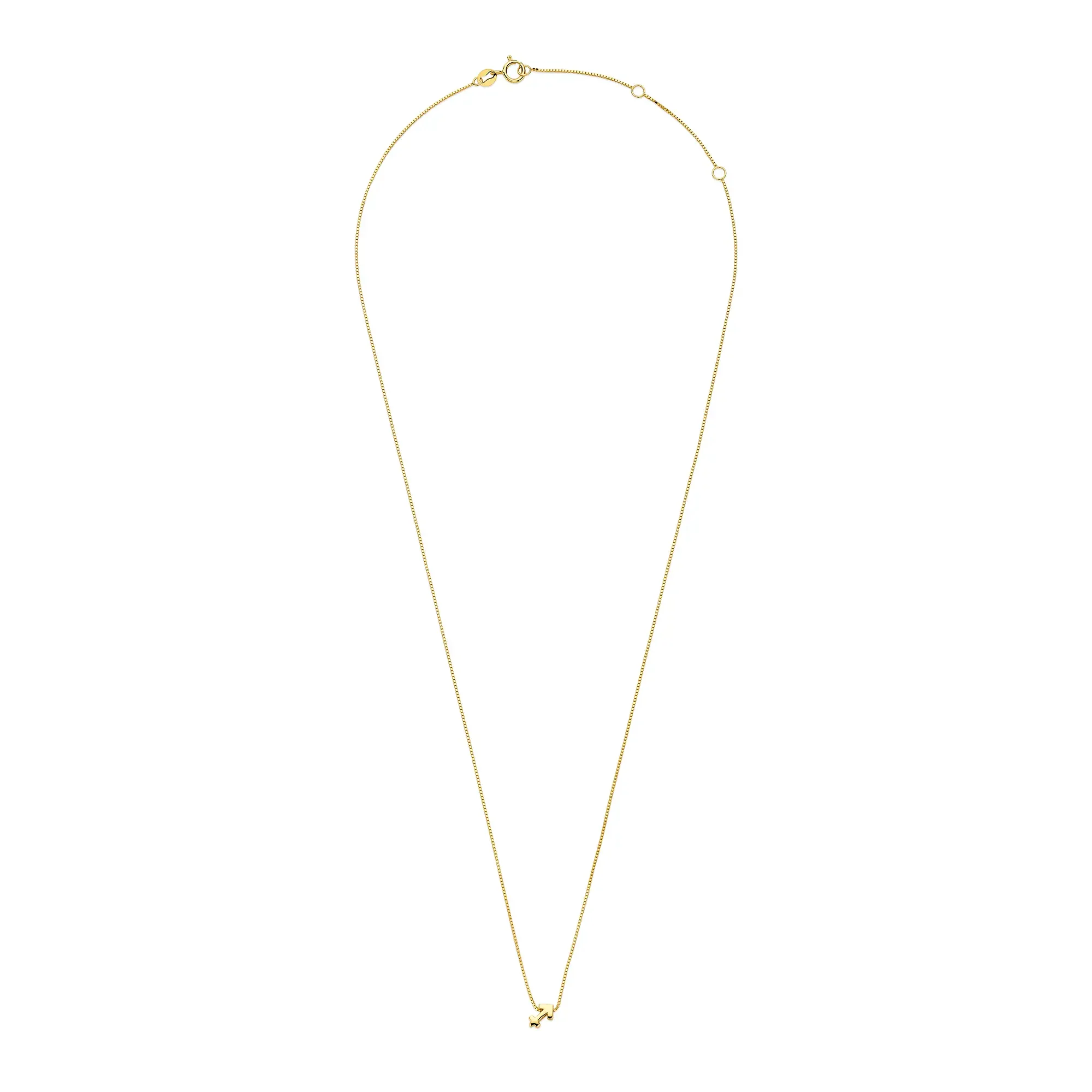 Étoiles d’Or Sagittarius 14 Carat Gold Venetian Necklace With Horoscope - Image 5