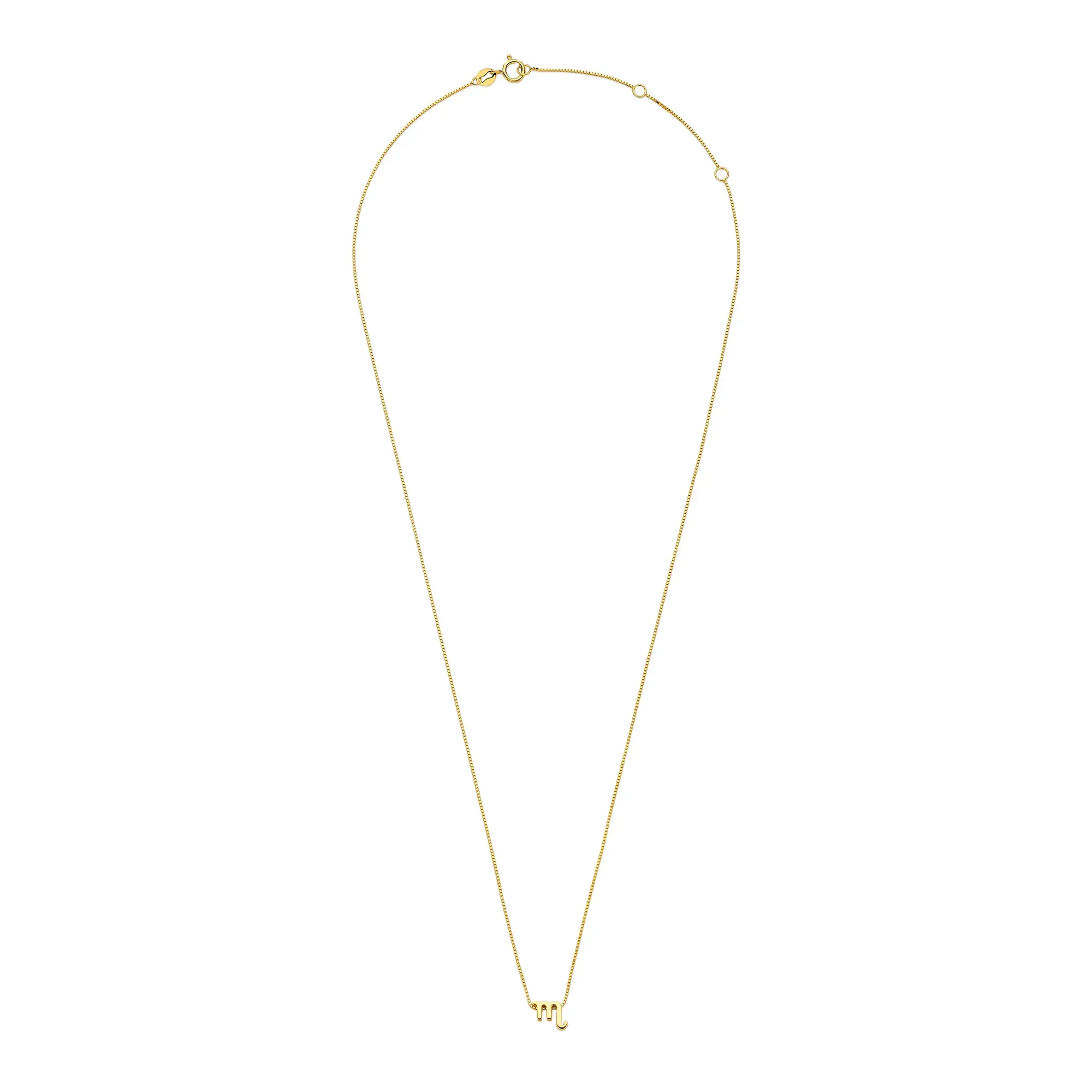 Étoiles d’Or Scorpio 14 Carat Gold Venetian Necklace With Horoscope - Image 5