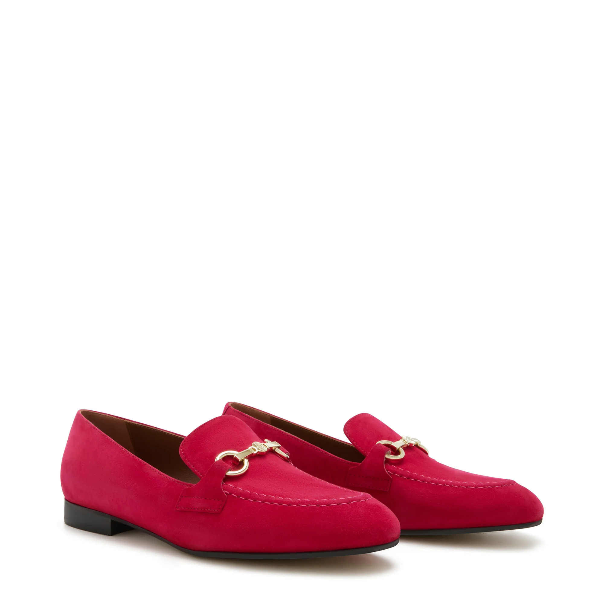 Vendôme Fleur fuchsia suede loafers - Image 5