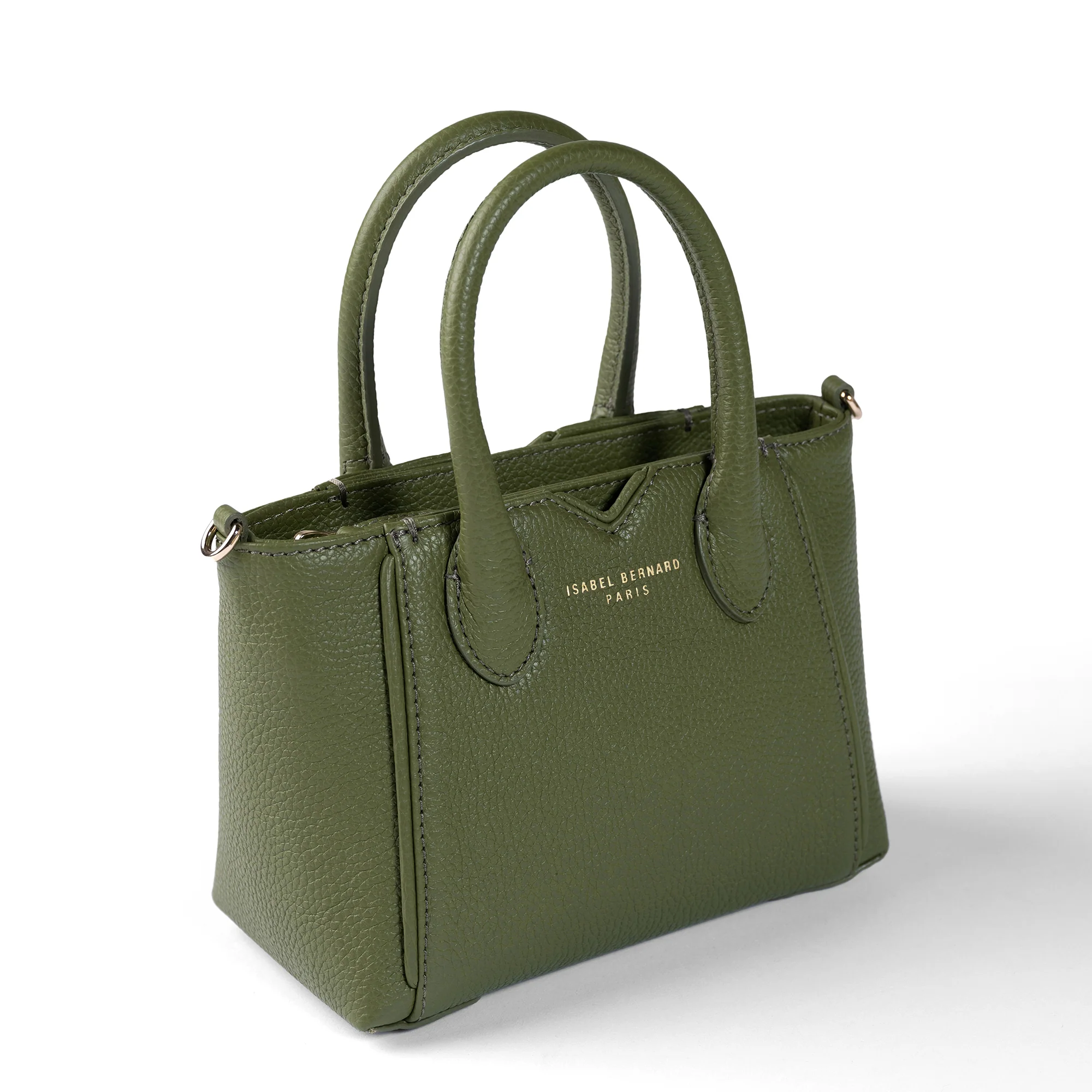 Honoré Cloe Mini green calfskin leather handbag - Image 8
