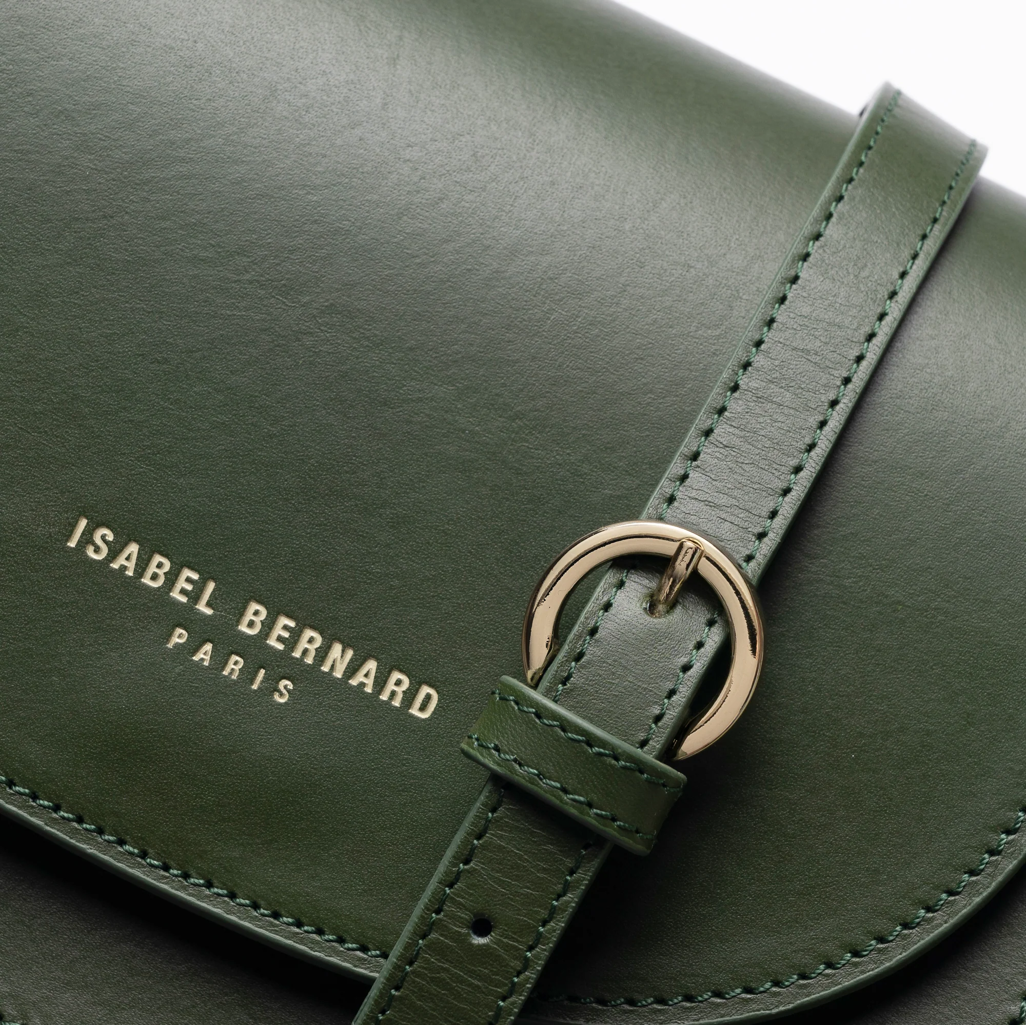 Montmartre Manon green vegetable tanned leather crossbody bag - Image 6