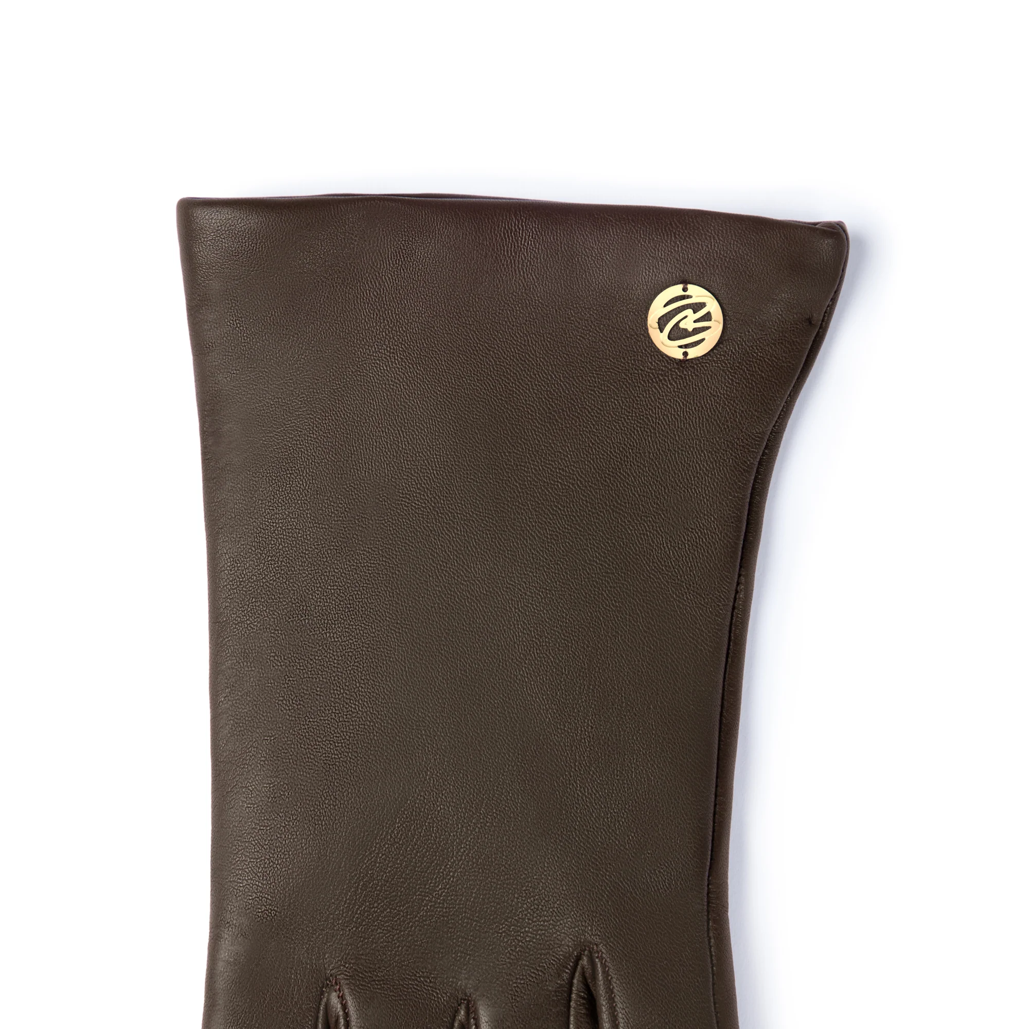 Honoré Eleanor dark brown  goatskin leather gloves - Image 6