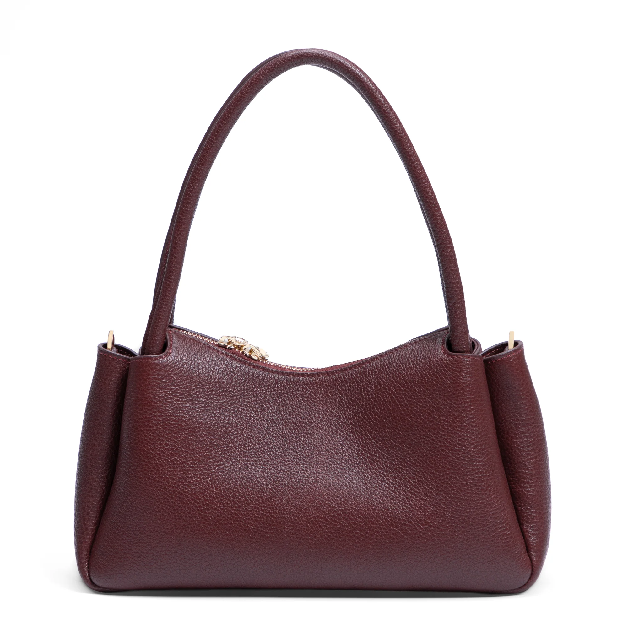 Honoré Eve Burgundy Calfskin Leather handbag - Image 5