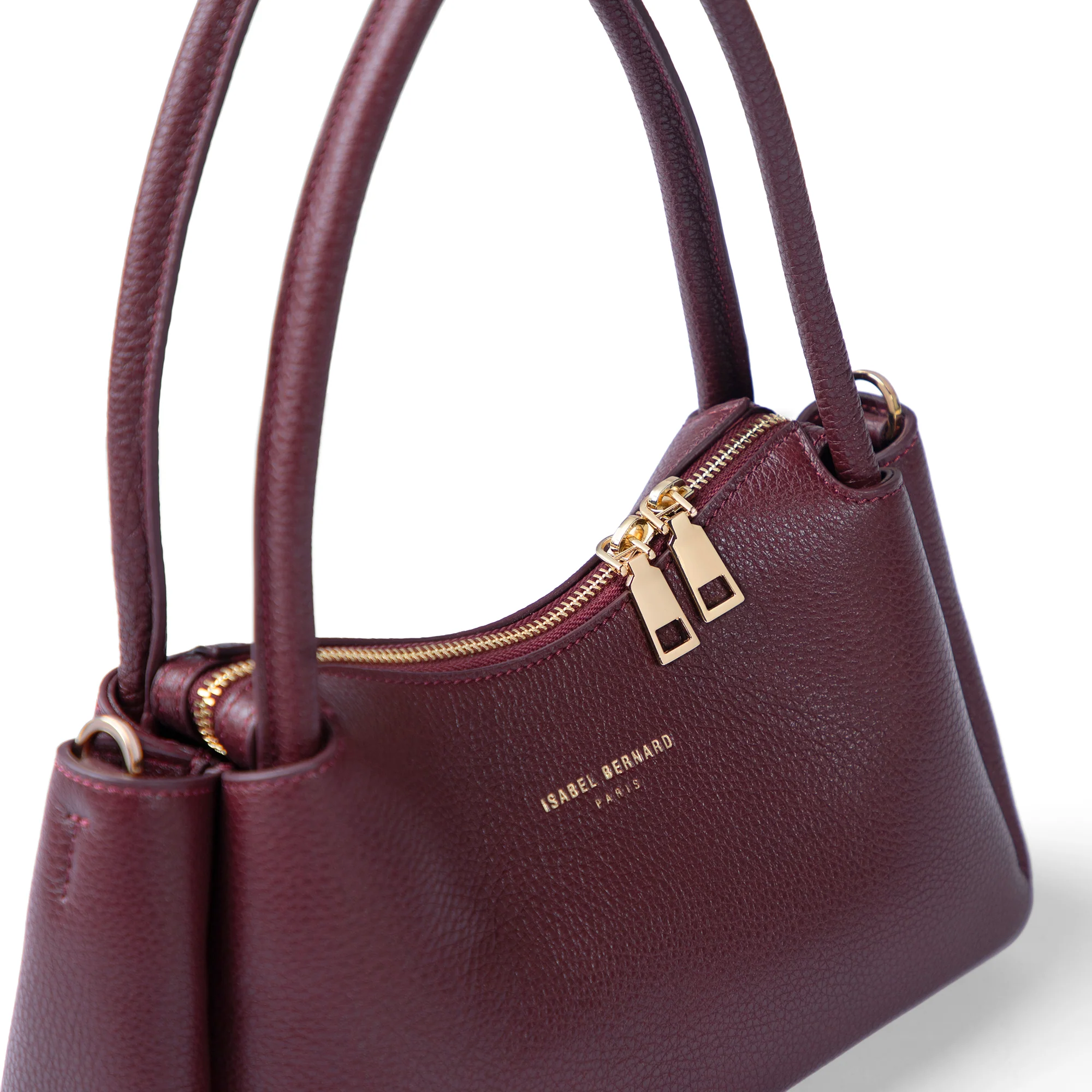 Honoré Eve Burgundy Calfskin Leather handbag - Image 6