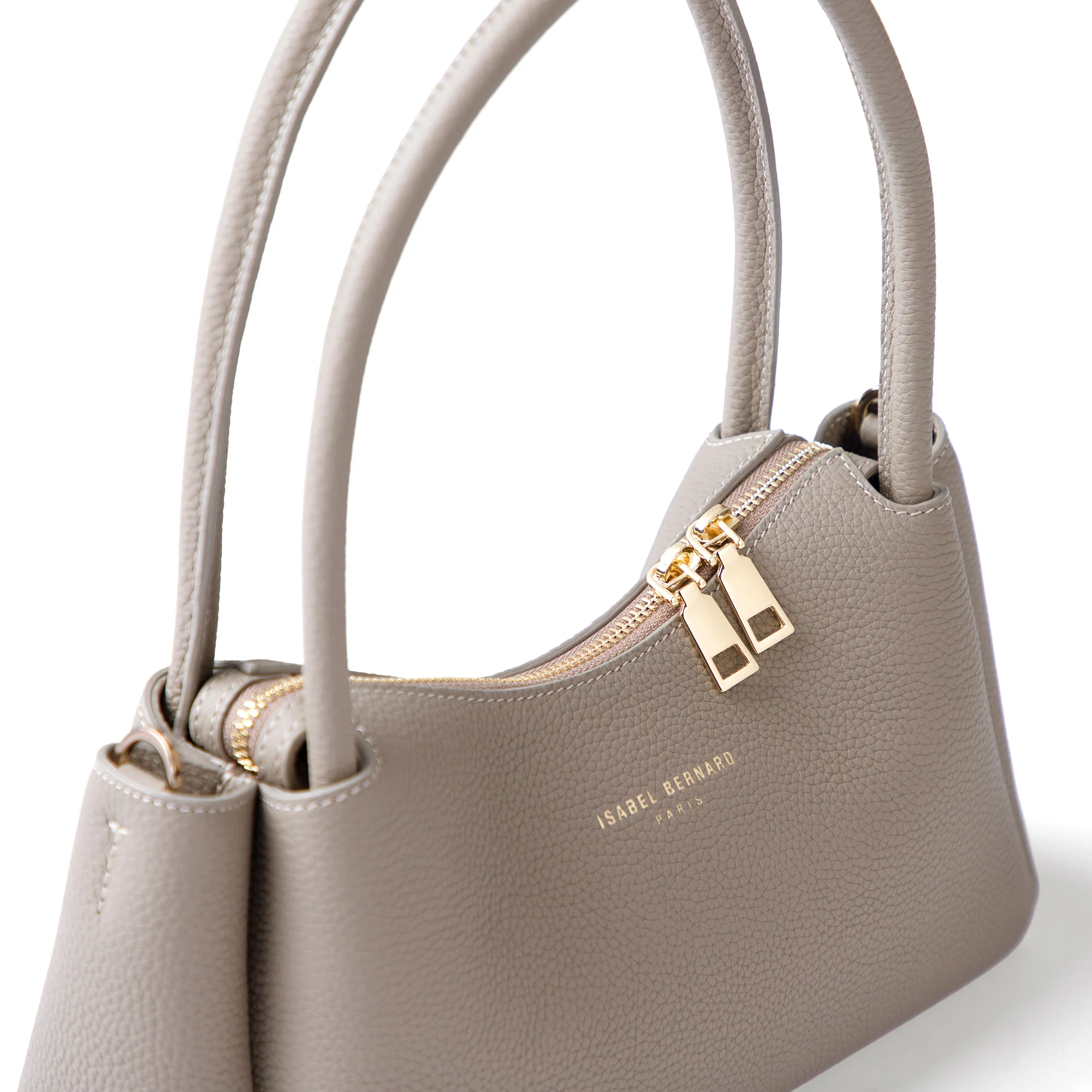 Honoré Eve Taupe Calfskin Leather handbag - Image 6