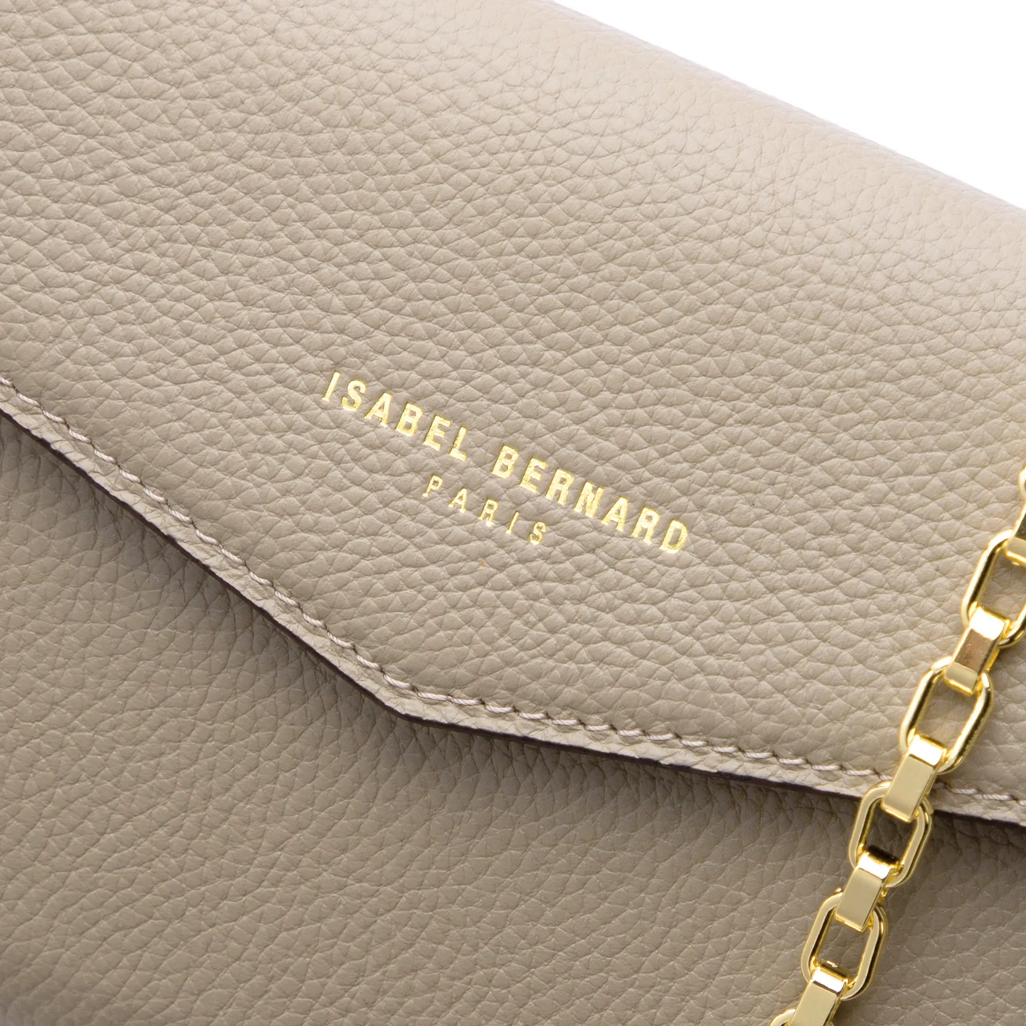 Honoré Lina Beige Clutch With Detachable Shoulder Chain - Image 4