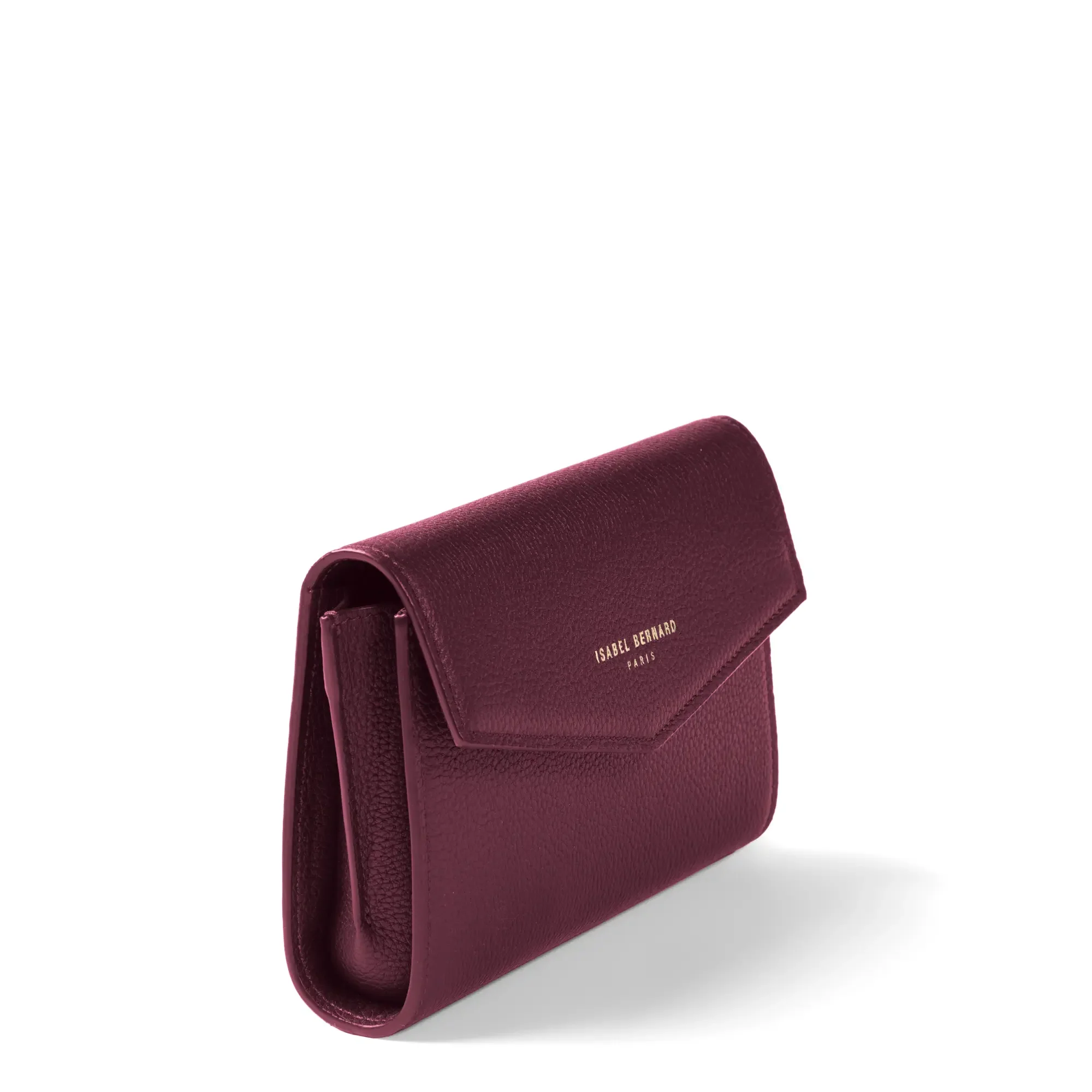 Honoré Lina Bordeaux Red Clutch With Detachable Shoulder Chain - Image 7