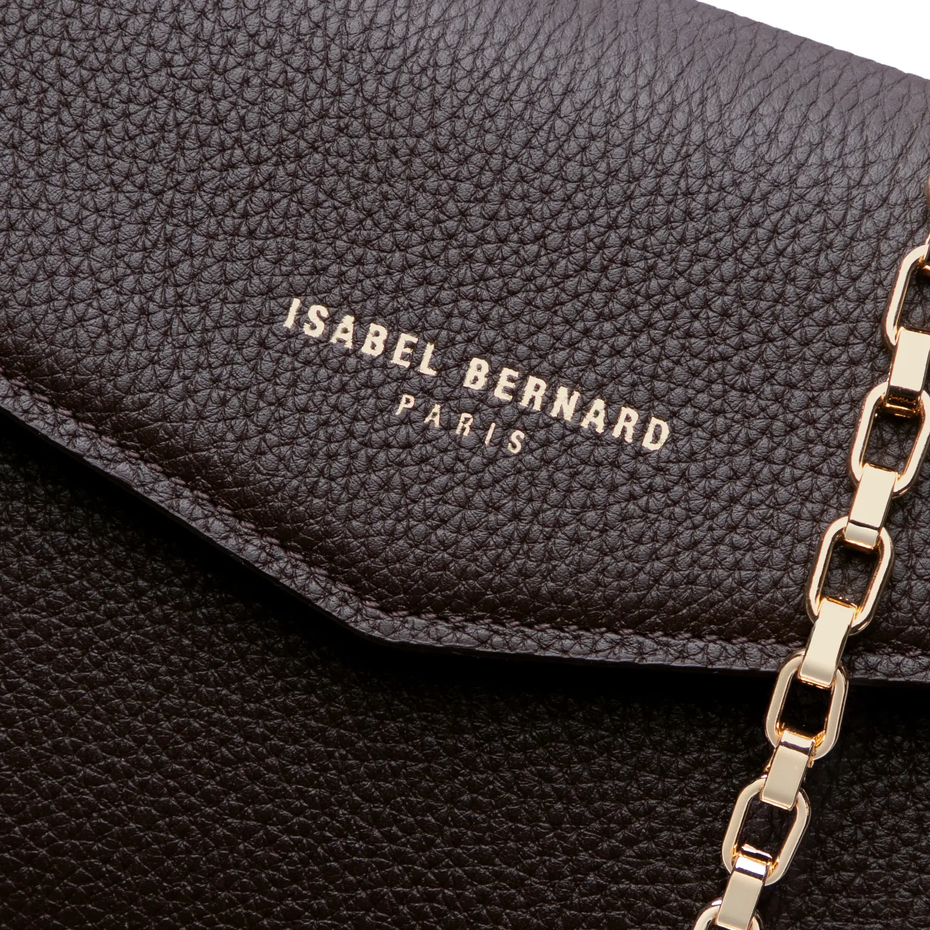 Honoré Lina Dark Brown Clutch With Detachable Shoulder Chain - Image 7